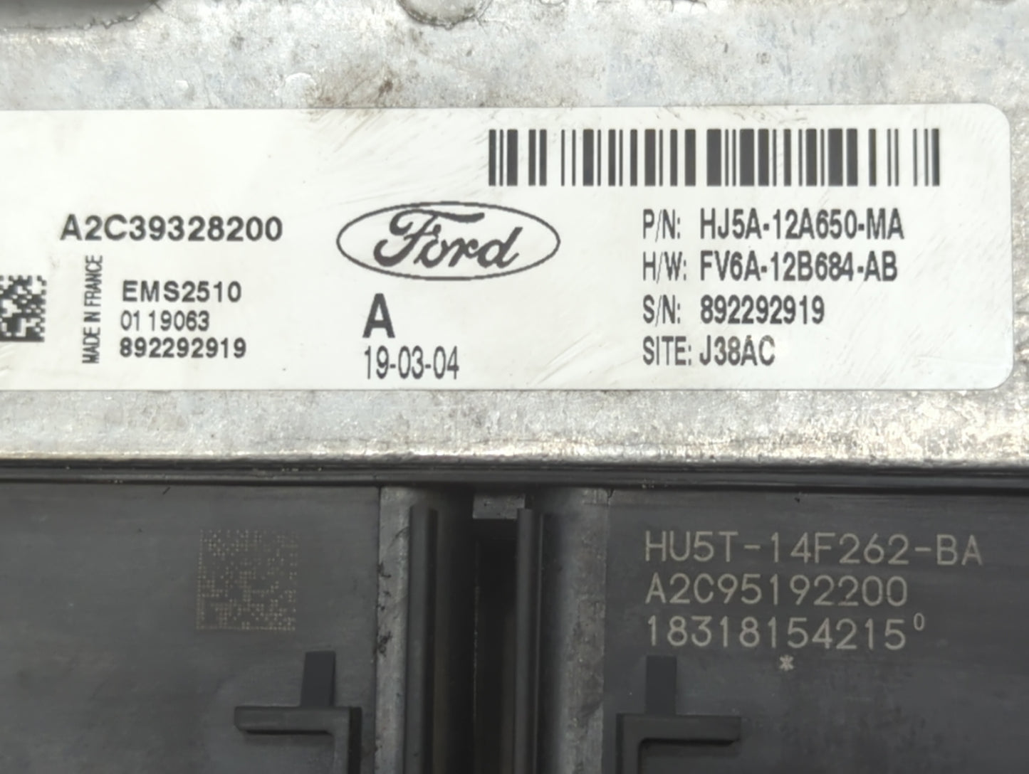 2017-2019 Ford Escape PCM Engine Control Computer ECU ECM PCU OEM P/N:HJ5A-12A650-MA FV6A-12B684-AB Fits Fits 2017 2018 2019