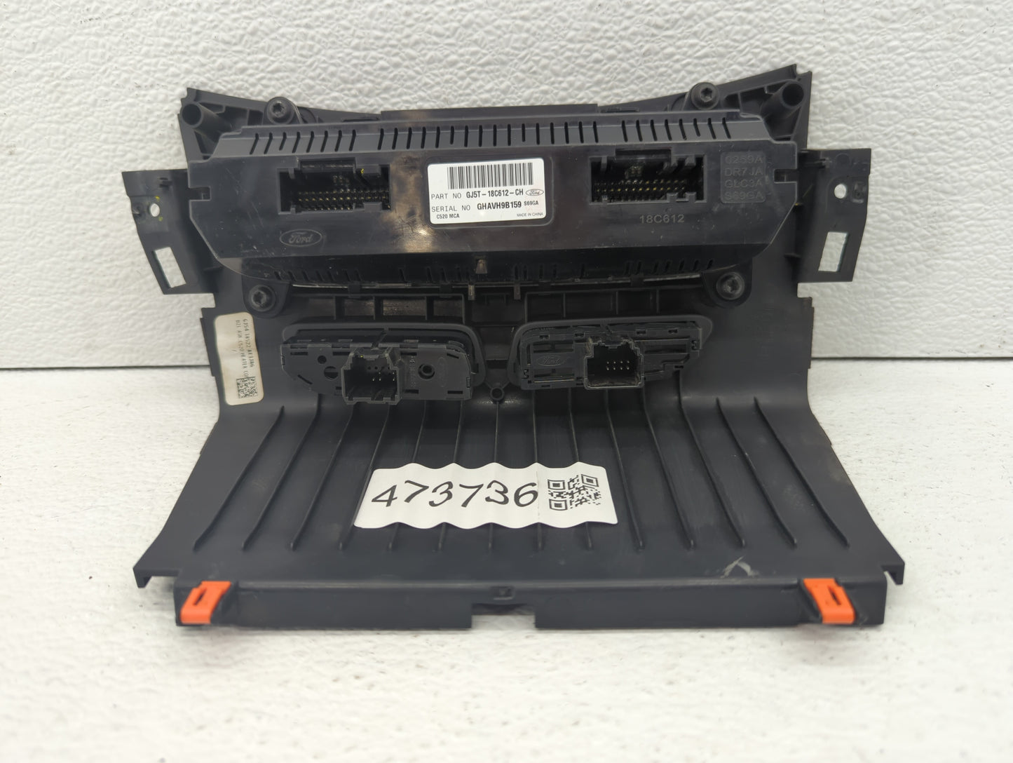 2018-2019 Ford Escape Climate Control Module Temperature AC/Heater Replacement P/N:GJ5T-18C612-CH GJ5T-18C612-CJ Fits OEM Us