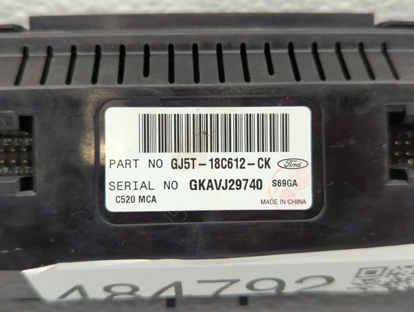 2018-2019 Ford Escape Climate Control Module Temperature AC/Heater Replacement P/N:GJ5T-18C612-CH GJ5T-18C612-CJ Fits OEM Us