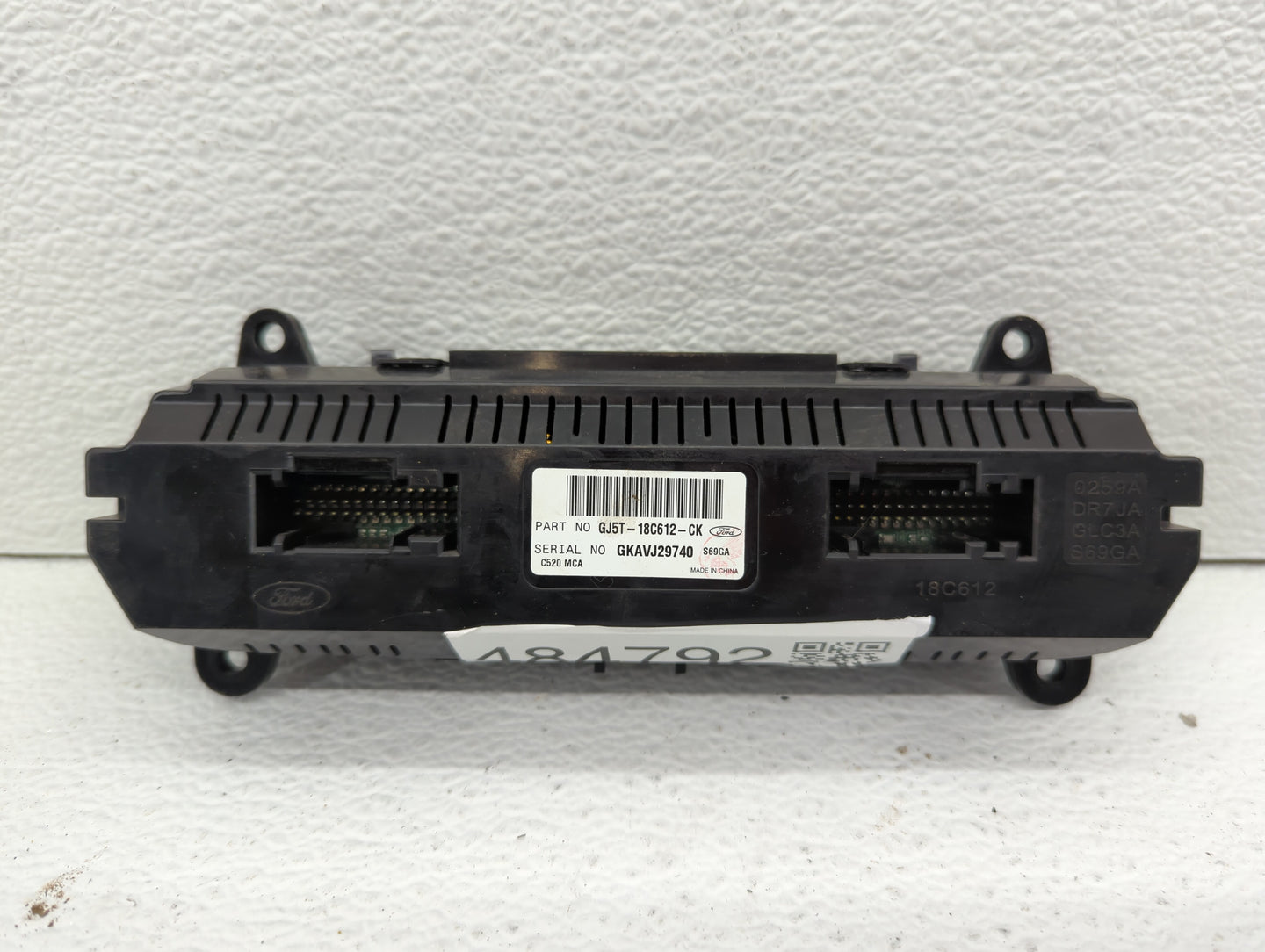 2018-2019 Ford Escape Climate Control Module Temperature AC/Heater Replacement P/N:GJ5T-18C612-CH GJ5T-18C612-CJ Fits OEM Us
