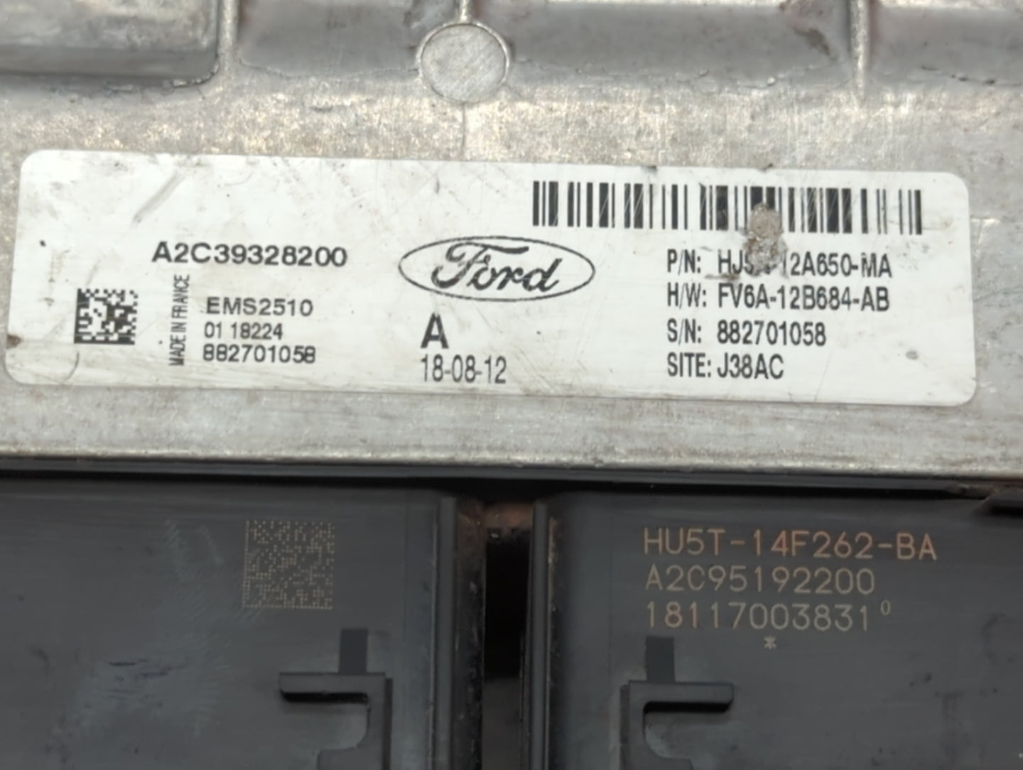 2017-2019 Ford Escape PCM Engine Control Computer ECU ECM PCU OEM P/N:FV6A-12B684-AB HJ5A-12A650-MA Fits Fits 2017 2018 2019