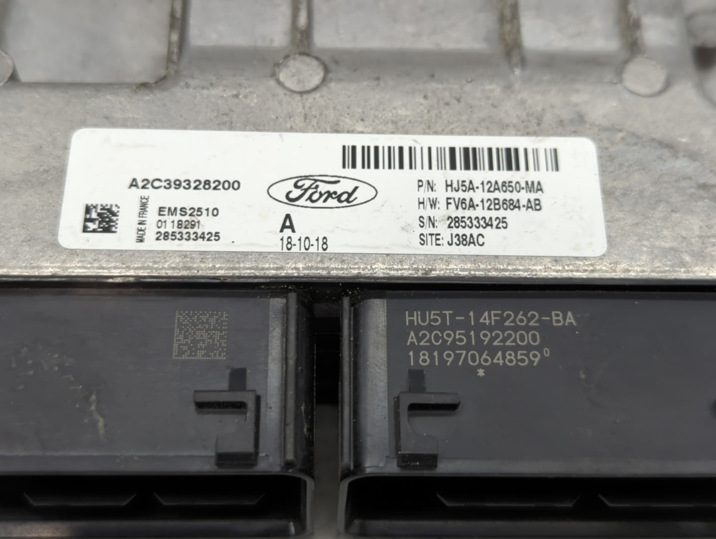2017-2019 Ford Escape PCM Engine Control Computer ECU ECM PCU OEM P/N:FV6A-12B684-AB HJ5A-12A650-MA Fits Fits 2017 2018 2019