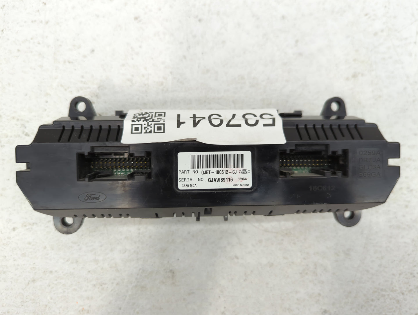 2017-2019 Ford Escape Climate Control Module Temperature AC/Heater Replacement P/N:GJ5T-18C612-CJ Fits Fits 2017 2018 2019 O