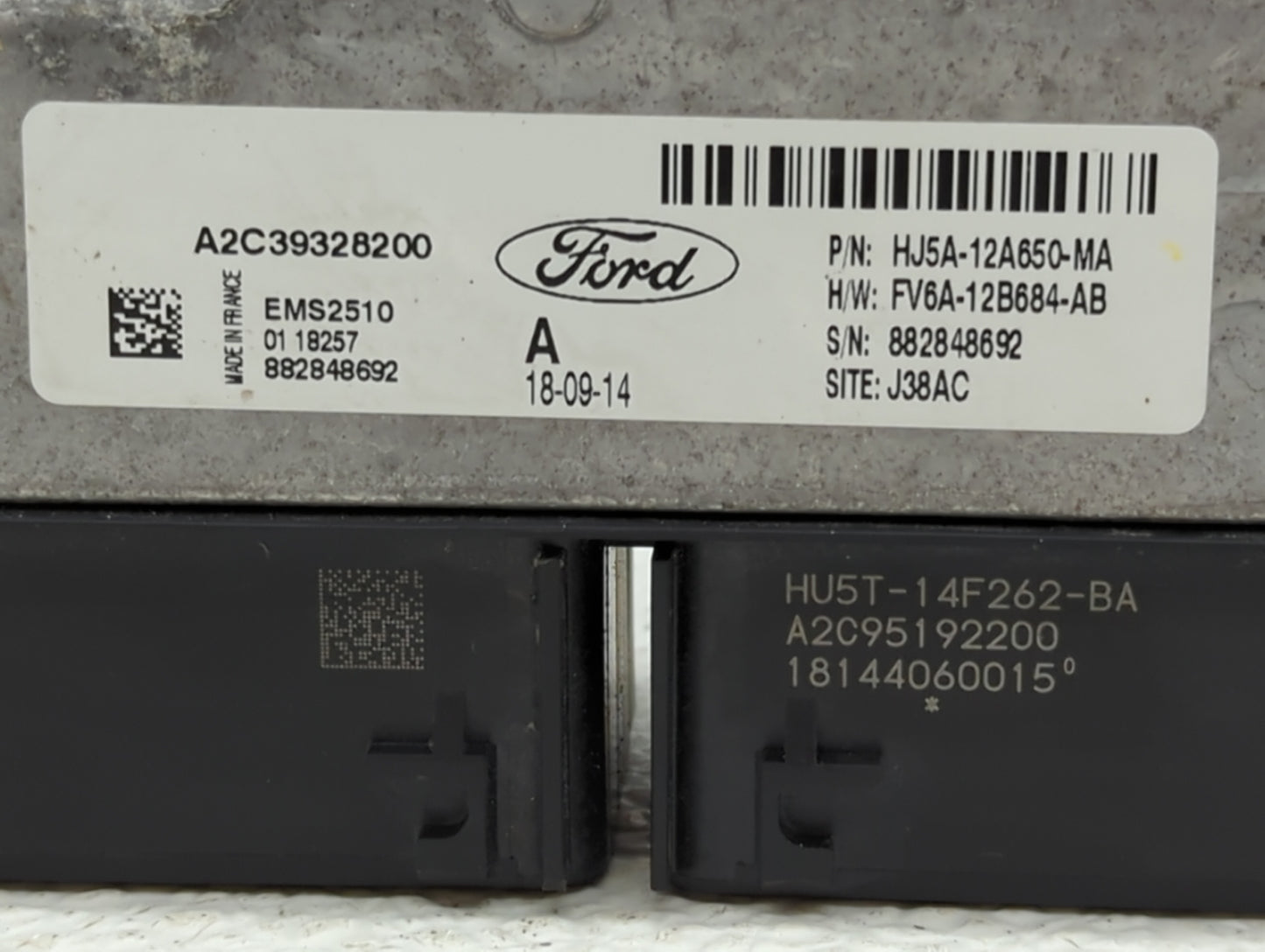 2017-2019 Ford Escape PCM Engine Control Computer ECU ECM PCU OEM P/N:FV6A-12B684-AB HJ5A-12A650-MA Fits Fits 2017 2018 2019