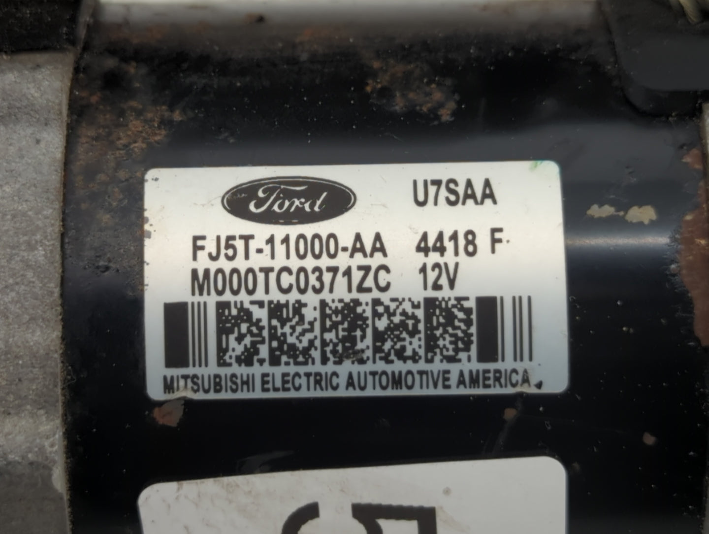 2018-2019 Ford Escape Car Starter Motor Solenoid OEM P/N:M000TC0371ZC FJ5T-11000-AA Fits Fits 2018 2019 OEM Used Auto Parts 