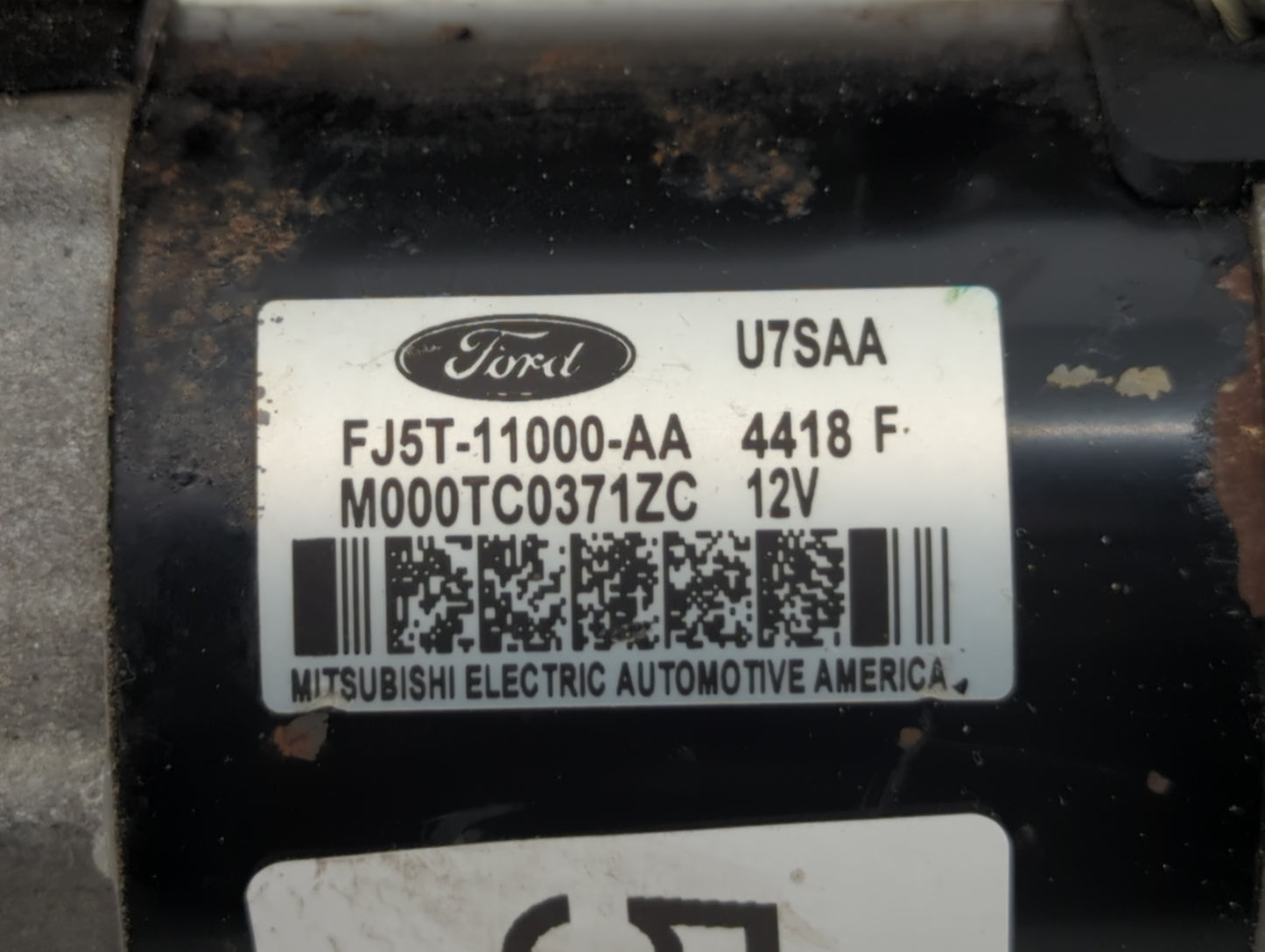 2018-2019 Ford Escape Car Starter Motor Solenoid OEM P/N:M000TC0371ZC FJ5T-11000-AA Fits Fits 2018 2019 OEM Used Auto Parts 