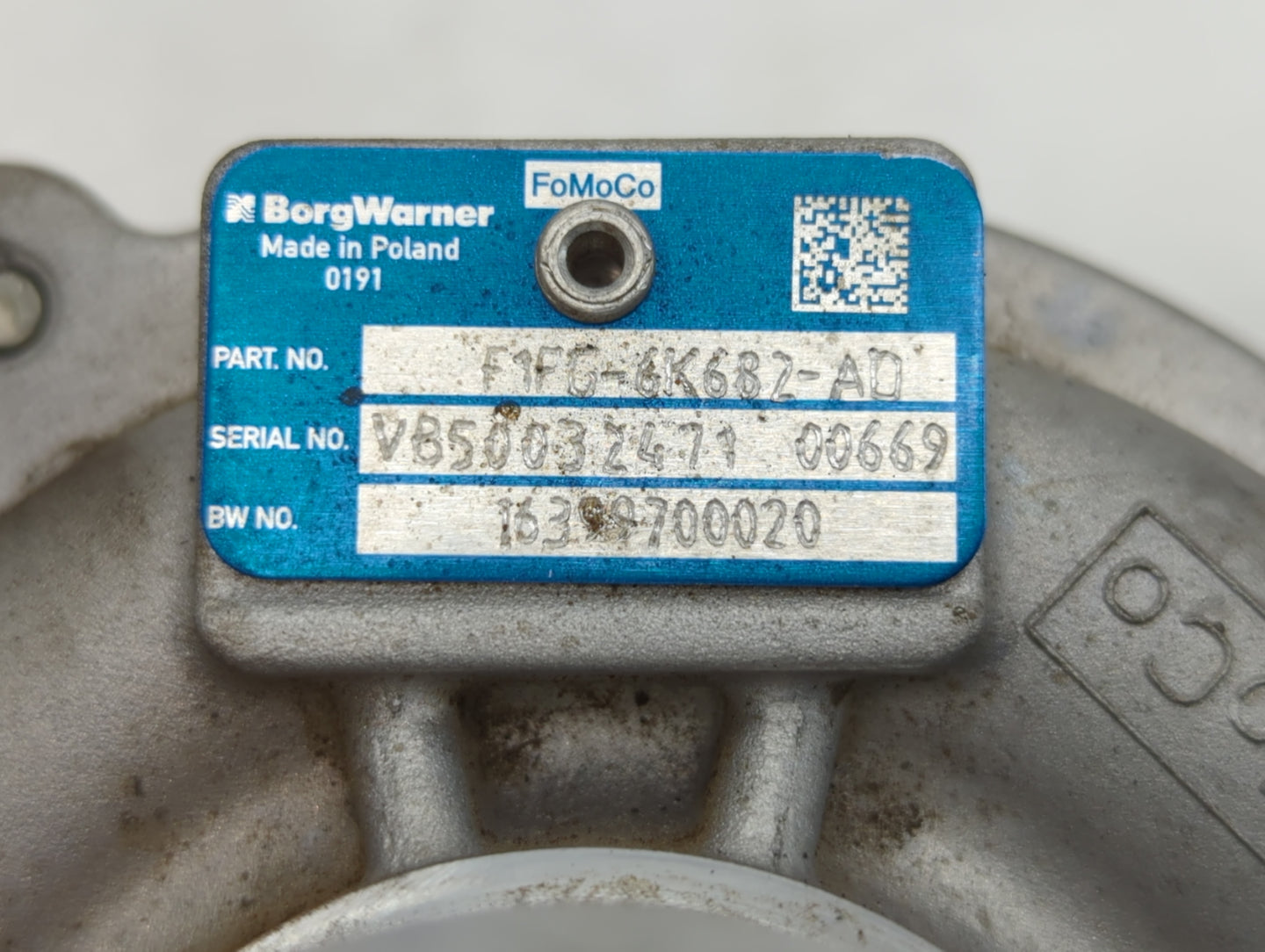 2017 Ford Escape Turbocharger Turbo Charger Super Charger Supercharger - Oemusedautoparts1.com