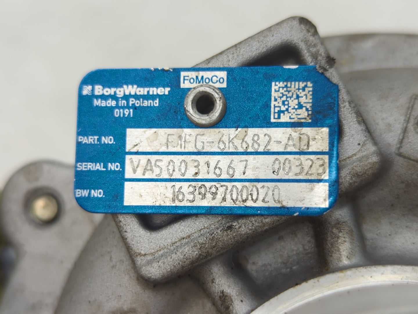 2017 Ford Escape Turbocharger Turbo Charger Super Charger Supercharger - Oemusedautoparts1.com