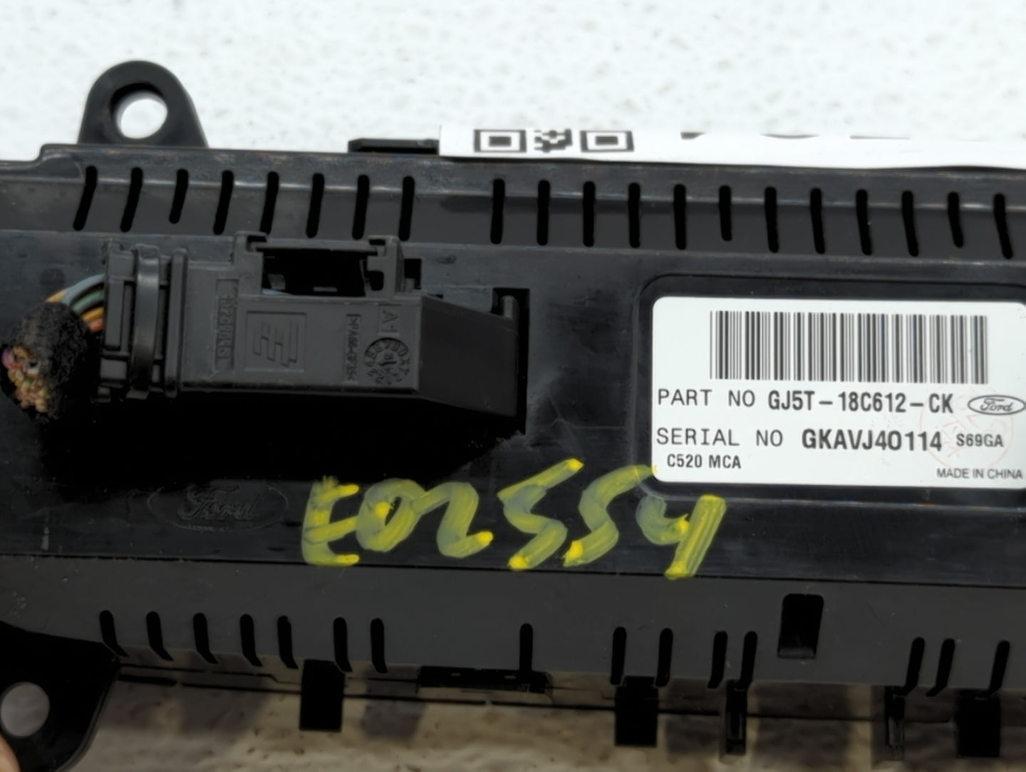 2018-2019 Ford Escape Climate Control Module Temperature AC/Heater Replacement P/N:GJ5T-18C612-CK Fits Fits 2018 2019 OEM Us