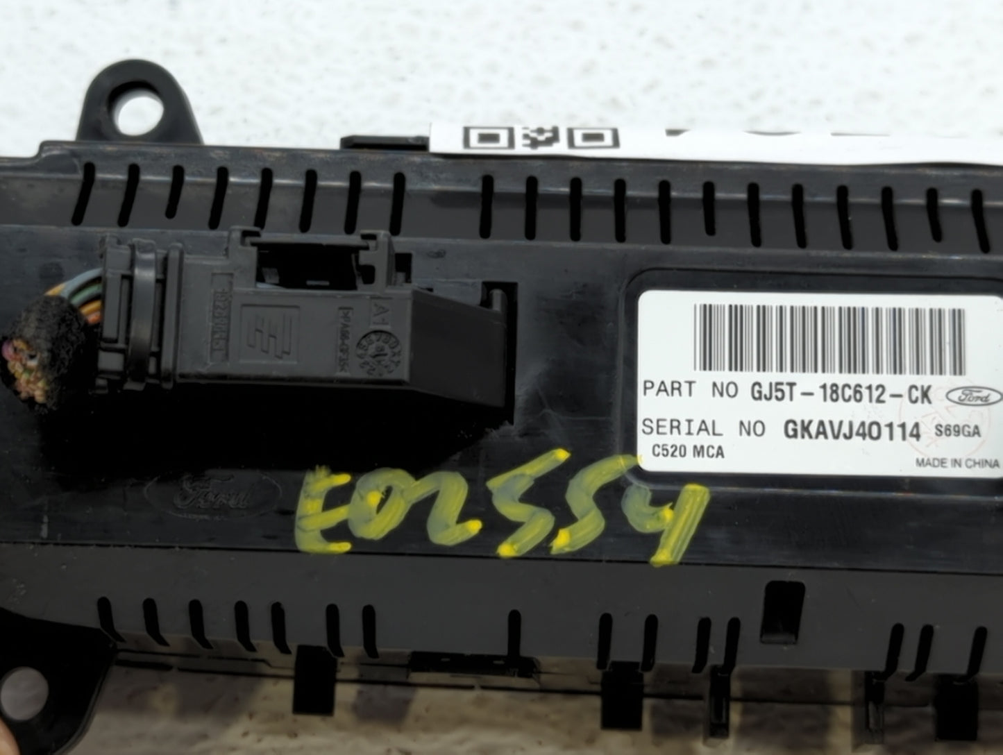 2018-2019 Ford Escape Climate Control Module Temperature AC/Heater Replacement P/N:GJ5T-18C612-CK Fits Fits 2018 2019 OEM Us