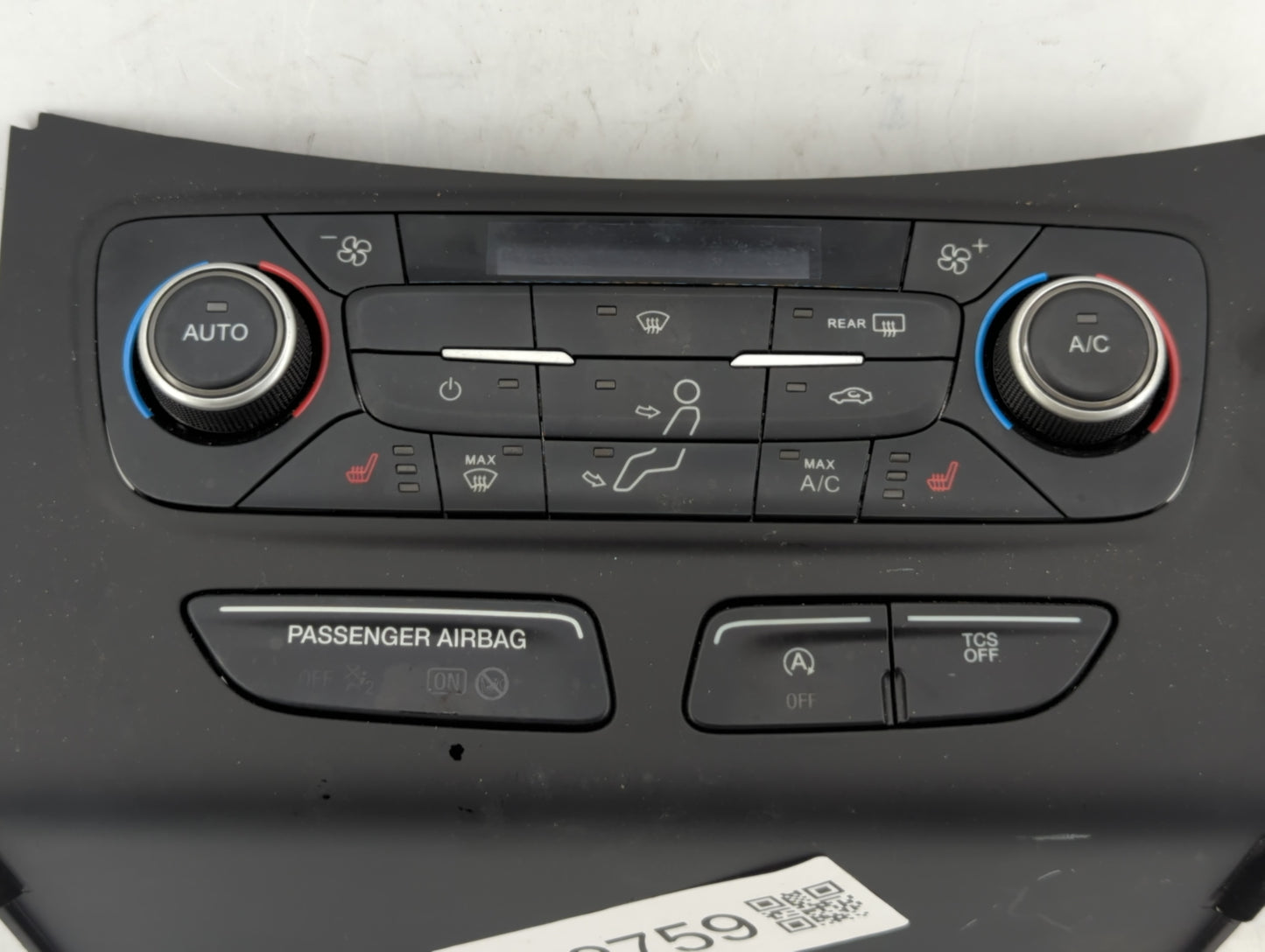 2018-2019 Ford Escape Climate Control Module Temperature AC/Heater Replacement P/N:GJ5T-18C612-CK Fits Fits 2018 2019 OEM Us