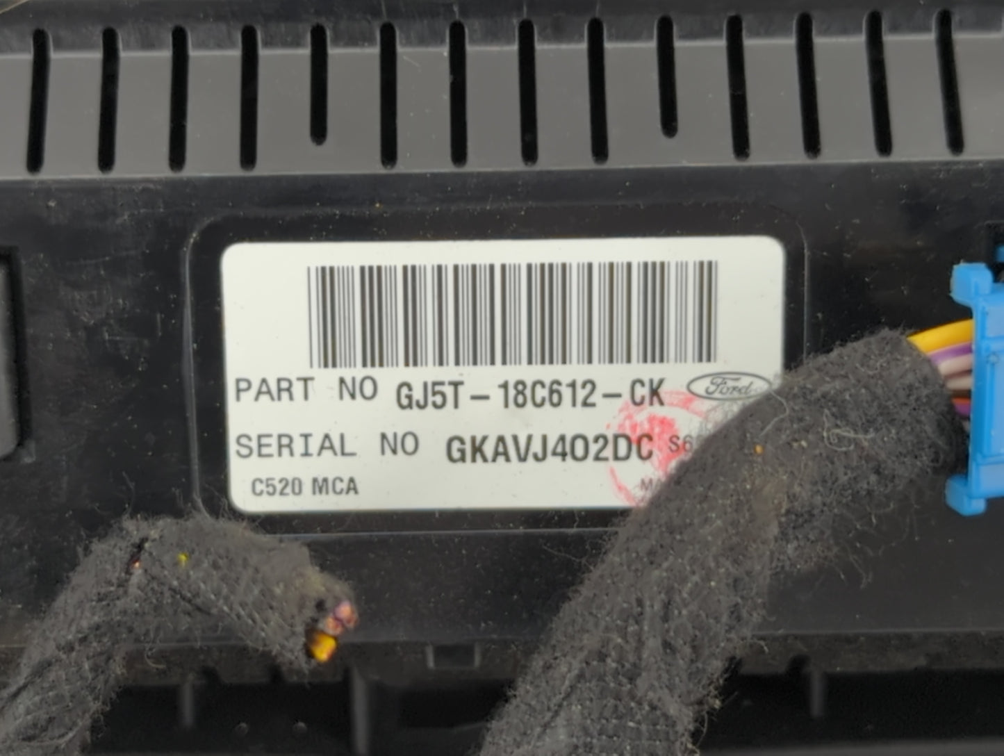 2018-2019 Ford Escape Climate Control Module Temperature AC/Heater Replacement P/N:GJ5T-18C612-CK Fits Fits 2018 2019 OEM Us