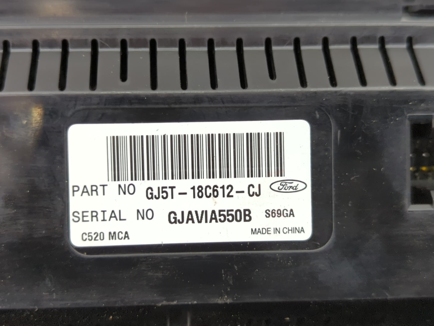 2018-2019 Ford Escape Climate Control Module Temperature AC/Heater Replacement P/N:GJ5T-18C612-CJ Fits Fits 2018 2019 OEM Us