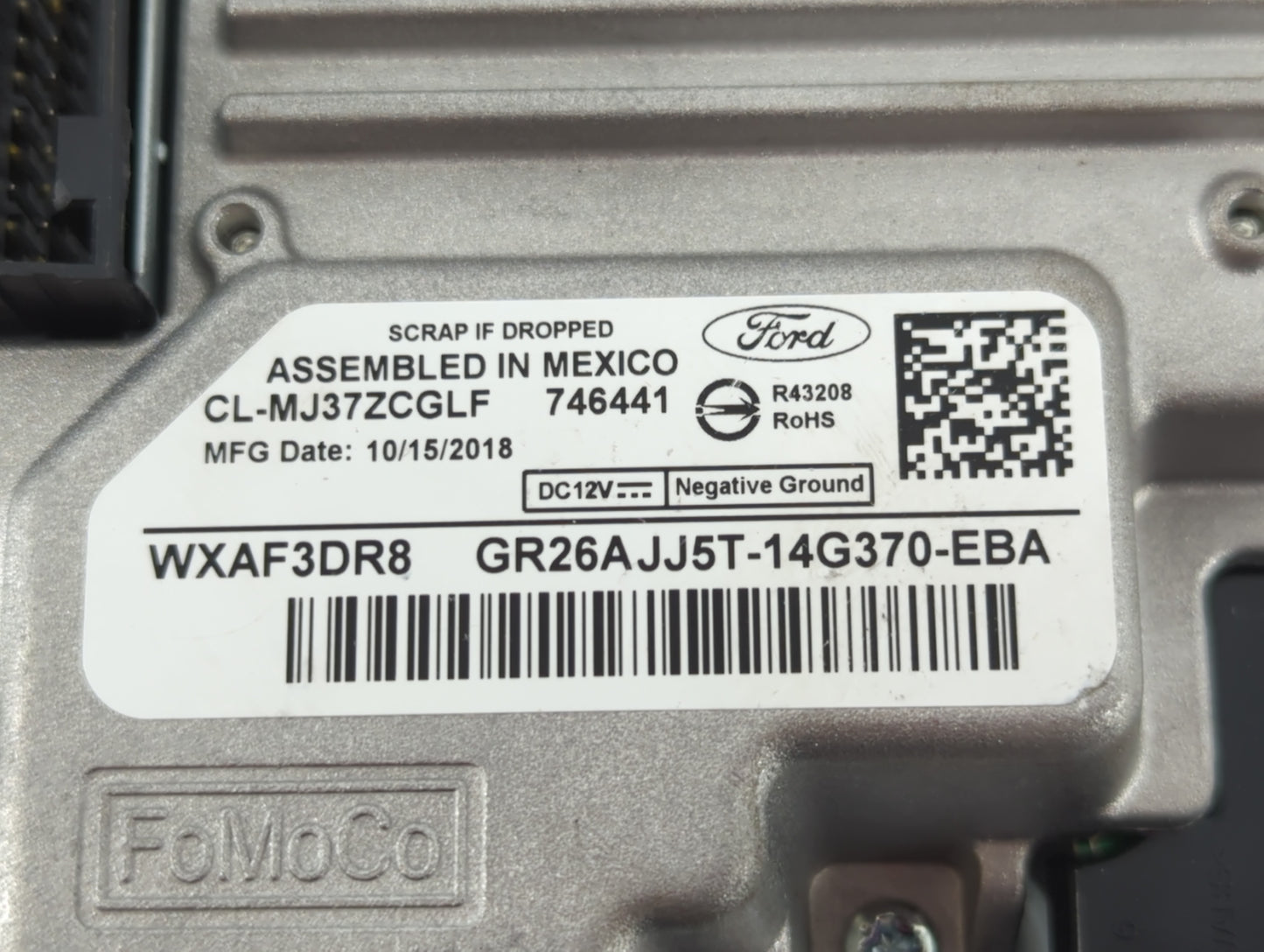 2016-2019 Ford Escape Information Display Screen - Oemusedautoparts1.com