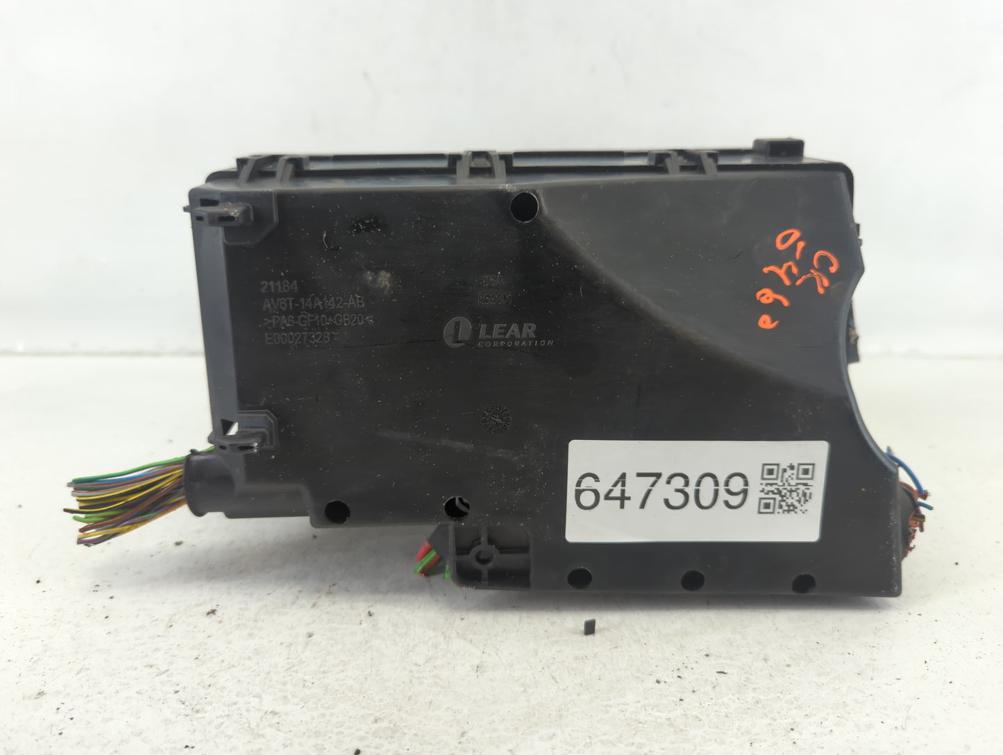 2019 Ford Escape Fusebox Fuse Box Panel Relay Module P/N:AV6T-14A067-AD Fits OEM Used Auto Parts - Oemusedautoparts1.com