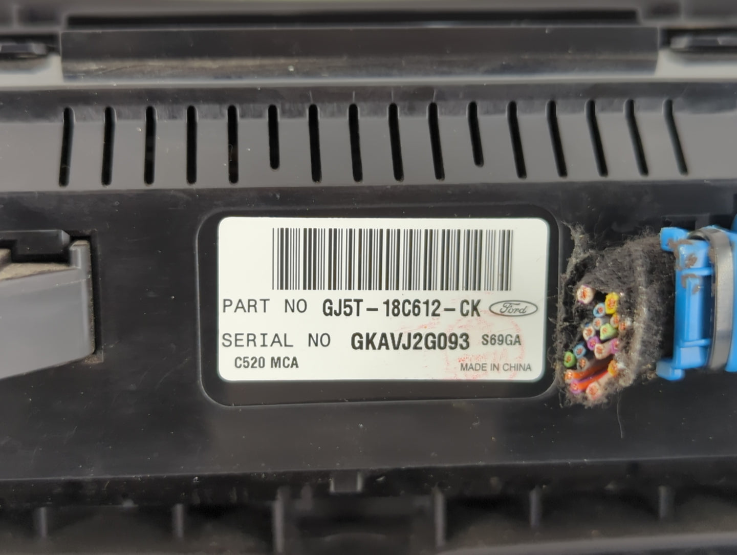 2018-2019 Ford Escape Climate Control Module Temperature AC/Heater Replacement P/N:GJ5T-18C612-CK Fits Fits 2018 2019 OEM Us