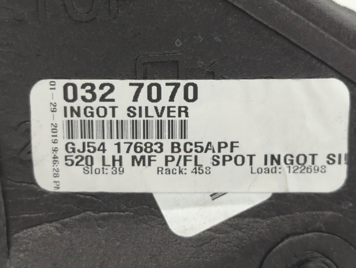 2017-2019 Ford Escape Driver Left Side View Manual Door Mirror Grey - Oemusedautoparts1.com