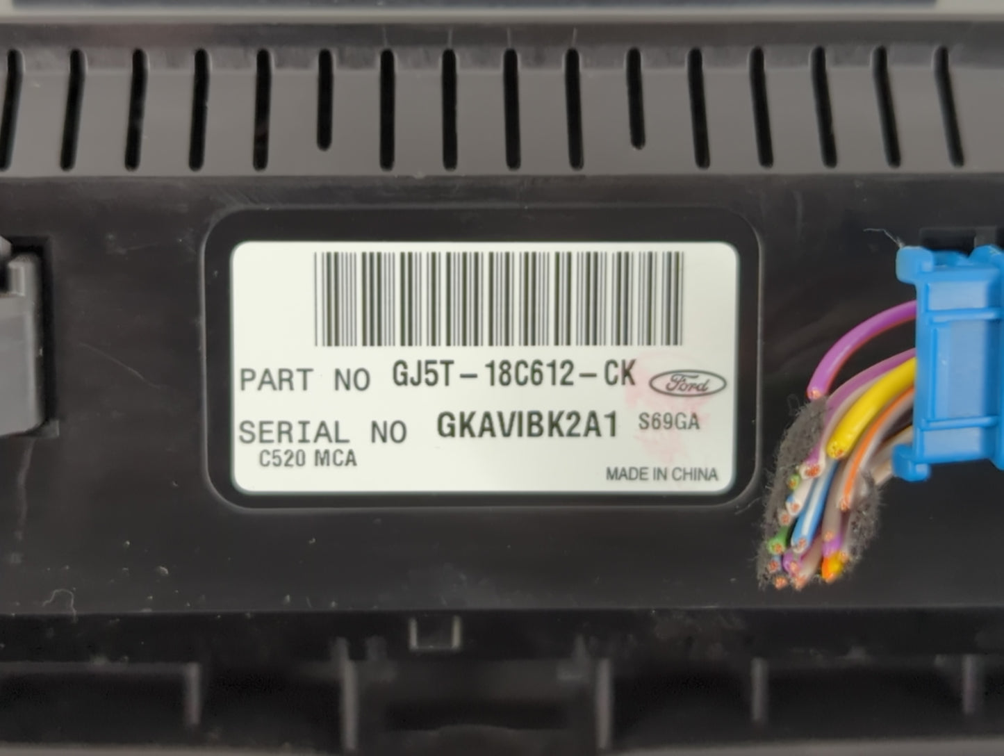 2018-2019 Ford Escape Climate Control Module Temperature AC/Heater Replacement P/N:GJ5T-18C612-CK Fits Fits 2018 2019 OEM Us