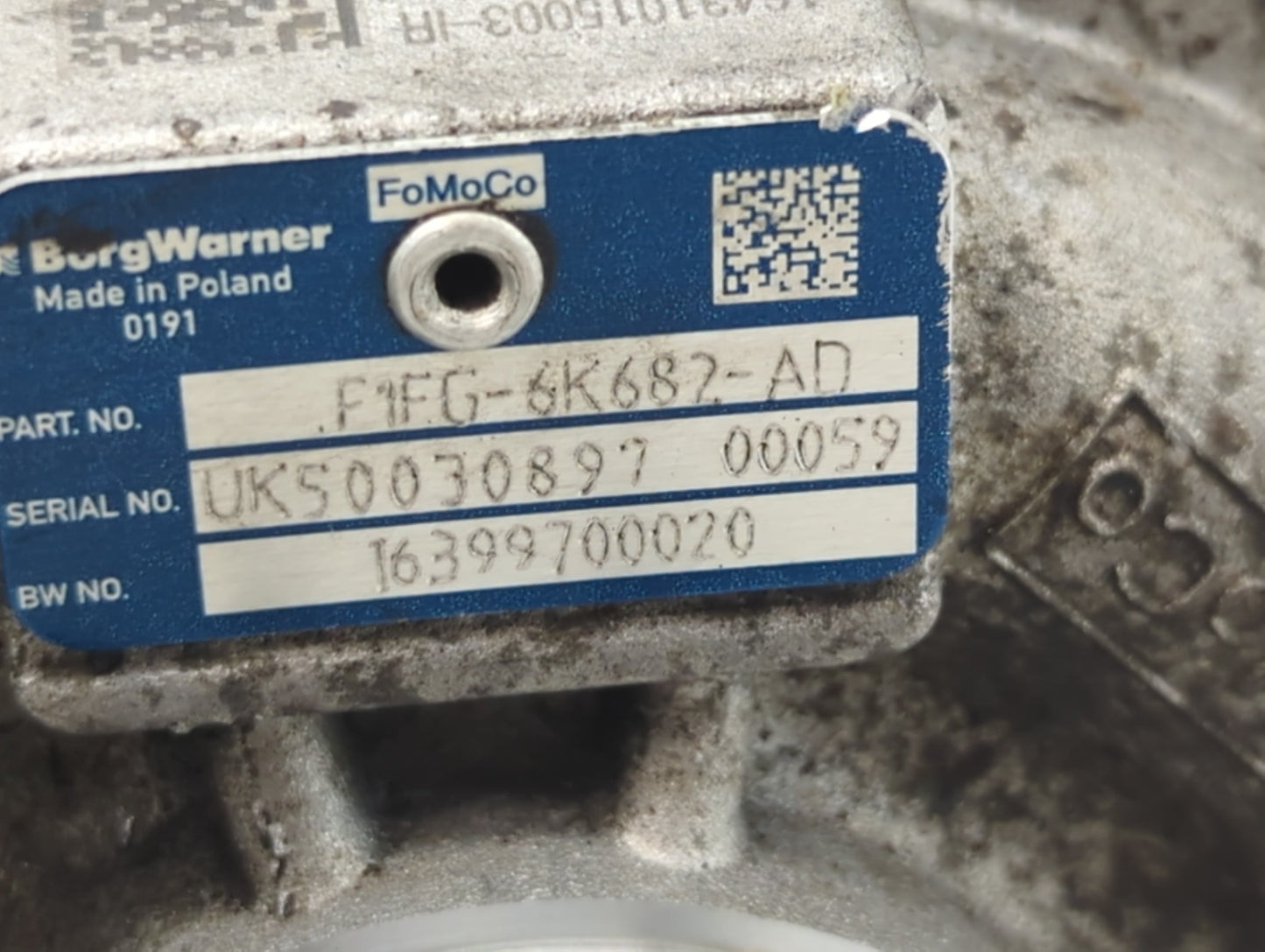 2017 Ford Escape Turbocharger Turbo Charger Super Charger Supercharger - Oemusedautoparts1.com