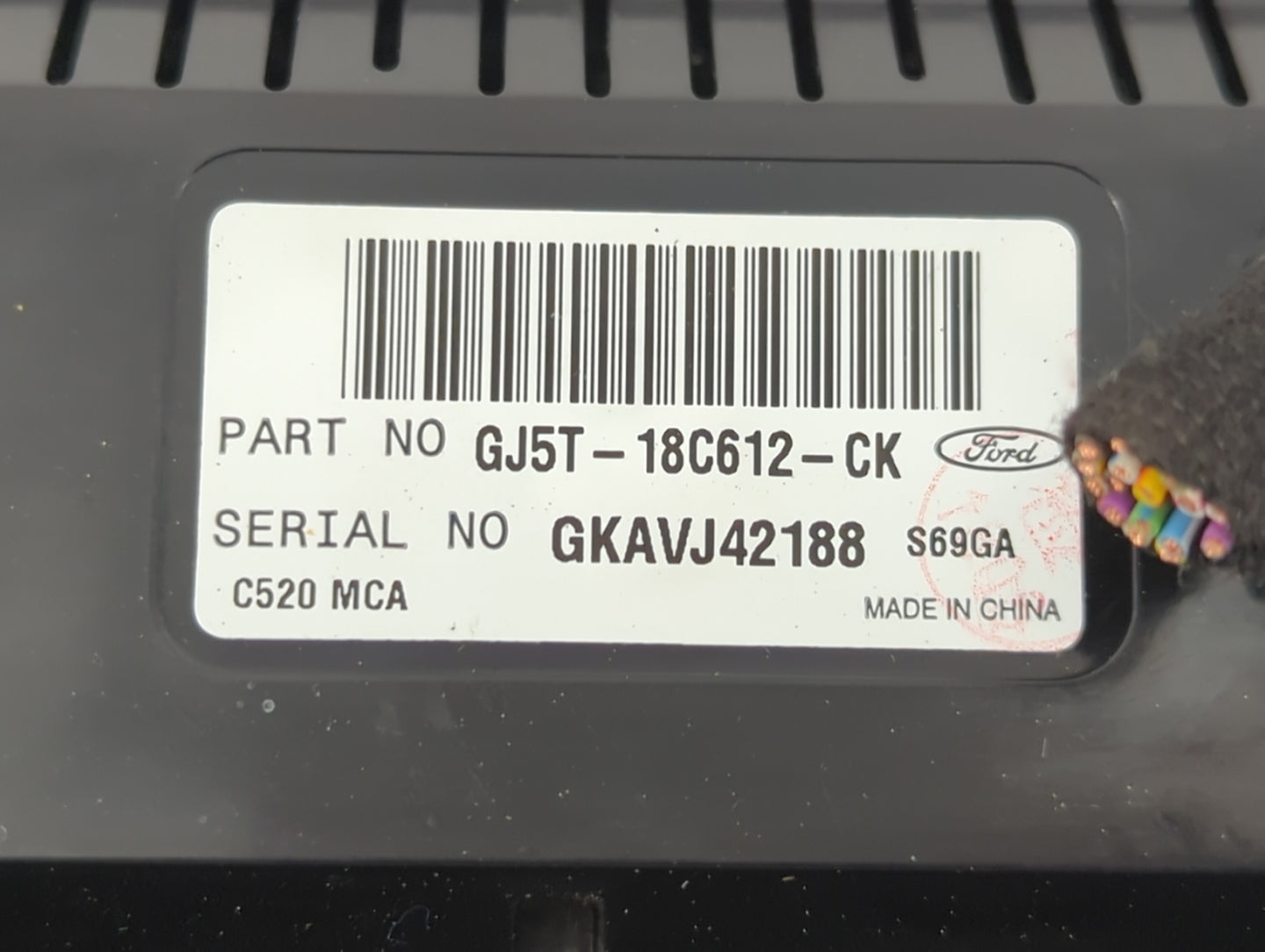 2018-2019 Ford Escape Climate Control Module Temperature AC/Heater Replacement P/N:GJ5T-18C612-CK Fits Fits 2018 2019 OEM Us