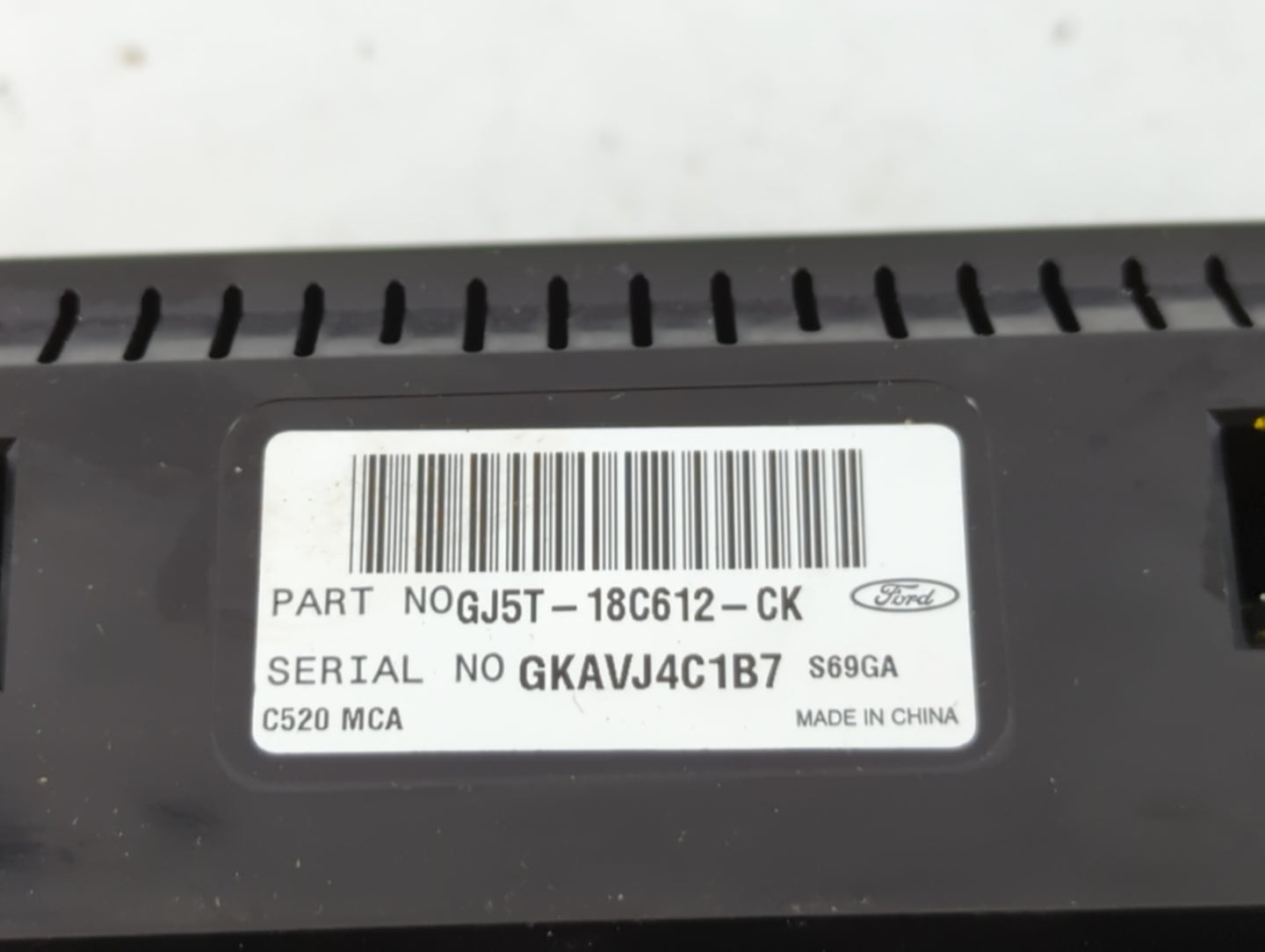 2018-2019 Ford Escape Climate Control Module Temperature AC/Heater Replacement P/N:GJ5T-18C612-CK Fits Fits 2018 2019 OEM Us
