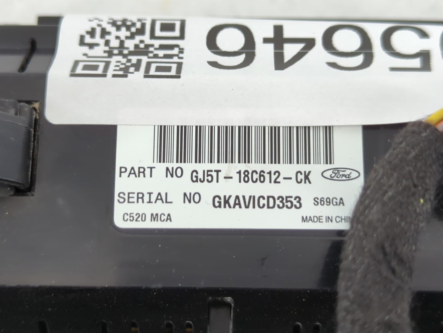 2018-2019 Ford Escape Climate Control Module Temperature AC/Heater Replacement P/N:GJ5T-18C612-CK Fits Fits 2018 2019 OEM Us