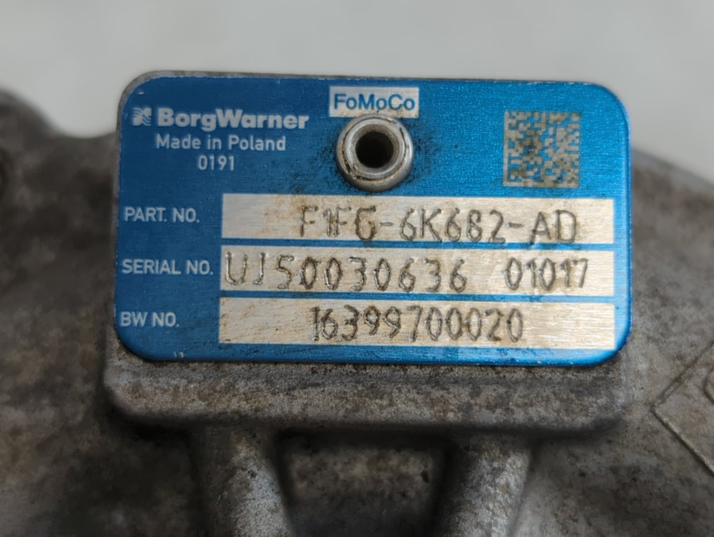2017 Ford Escape Turbocharger Turbo Charger Super Charger Supercharger - Oemusedautoparts1.com
