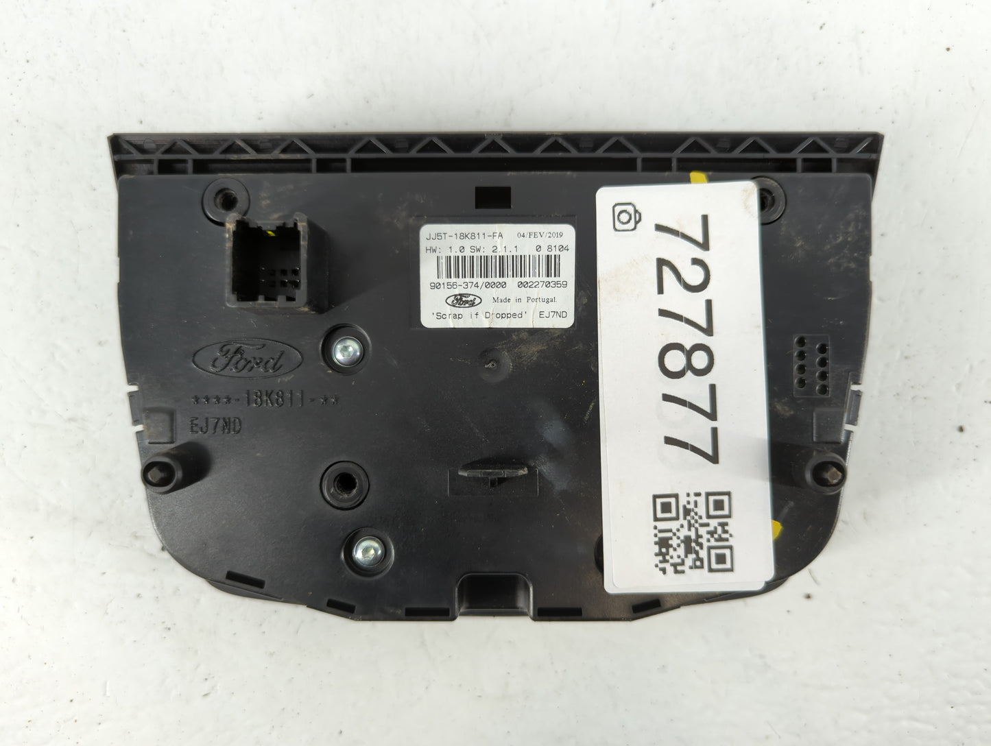 2017-2019 Ford Escape Radio AM FM Cd Player Receiver Replacement P/N:90156-374 JJ5T-18K811-FA Fits Fits 2017 2018 2019 OEM U