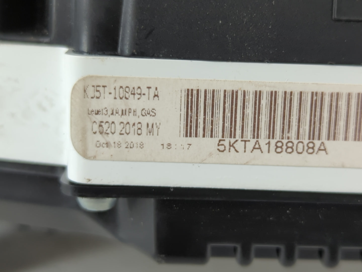 2019 Ford Escape Instrument Cluster Speedometer Gauges P/N:5KTA74707C Fits OEM Used Auto Parts - Oemusedautoparts1.com