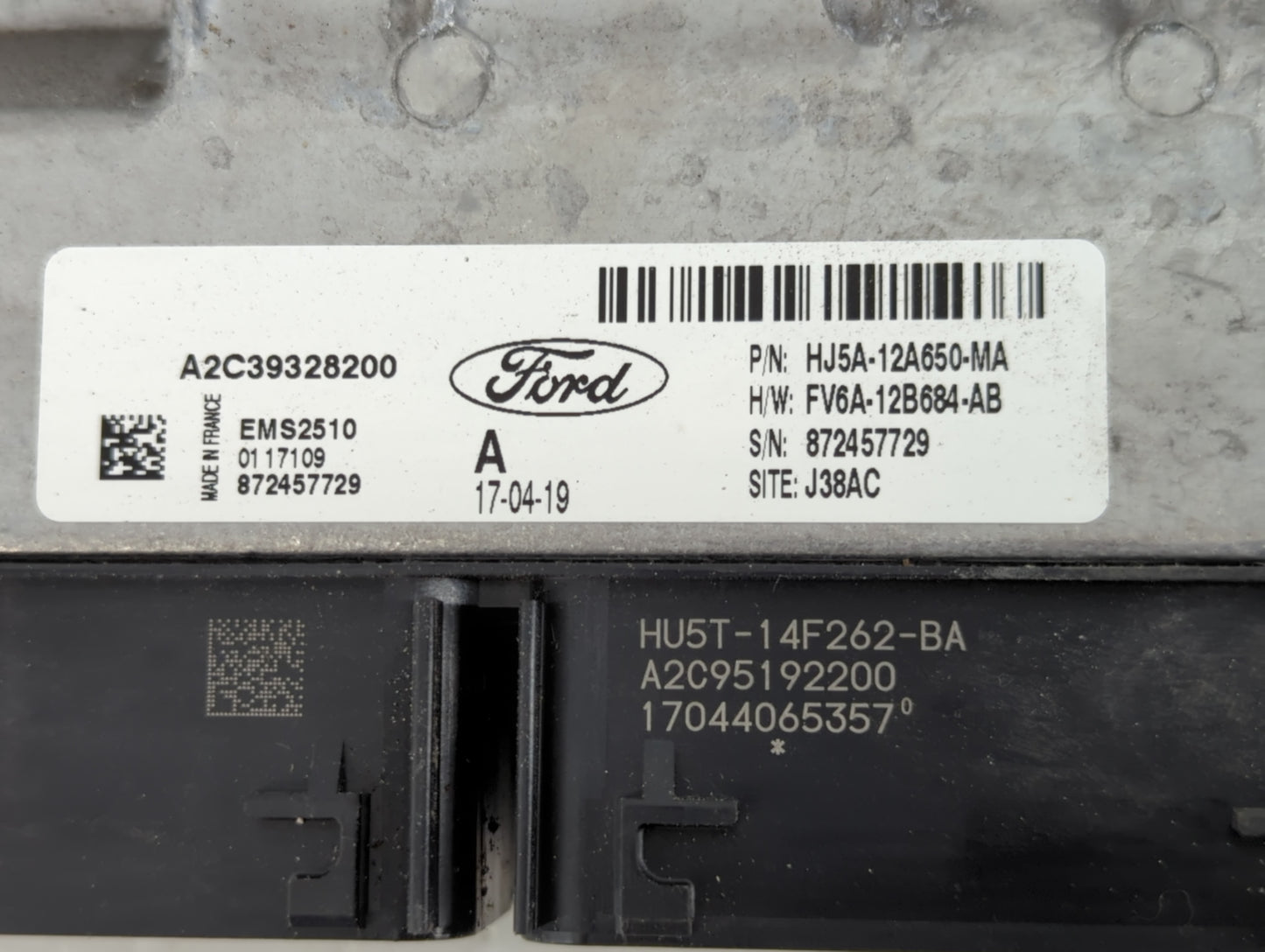 2019 Ford Escape PCM Engine Control Computer ECU ECM PCU OEM P/N:HJ5A-12A650-MA A2C39328200 Fits Fits 2020 OEM Used Auto Par