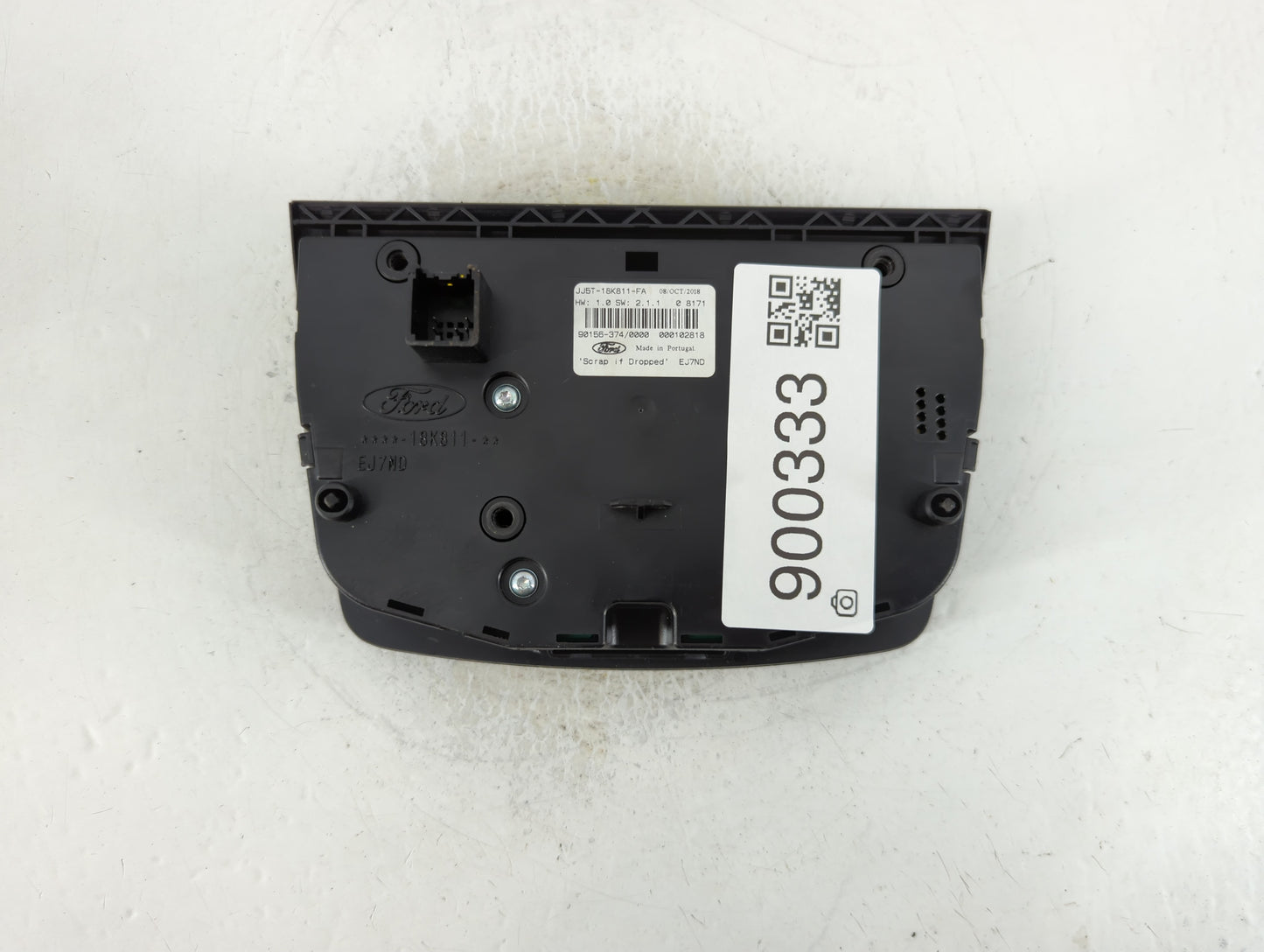 2017-2019 Ford Escape Radio AM FM Cd Player Receiver Replacement P/N:JJ5T-18K811-FA Fits Fits 2017 2018 2019 OEM Used Auto P