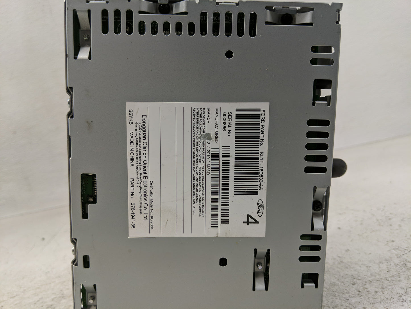 2019 Ford Expedition Radio AM FM Cd Player Receiver Replacement P/N:KL1T-18D832-AA Fits OEM Used Auto Parts - Oemusedautopar