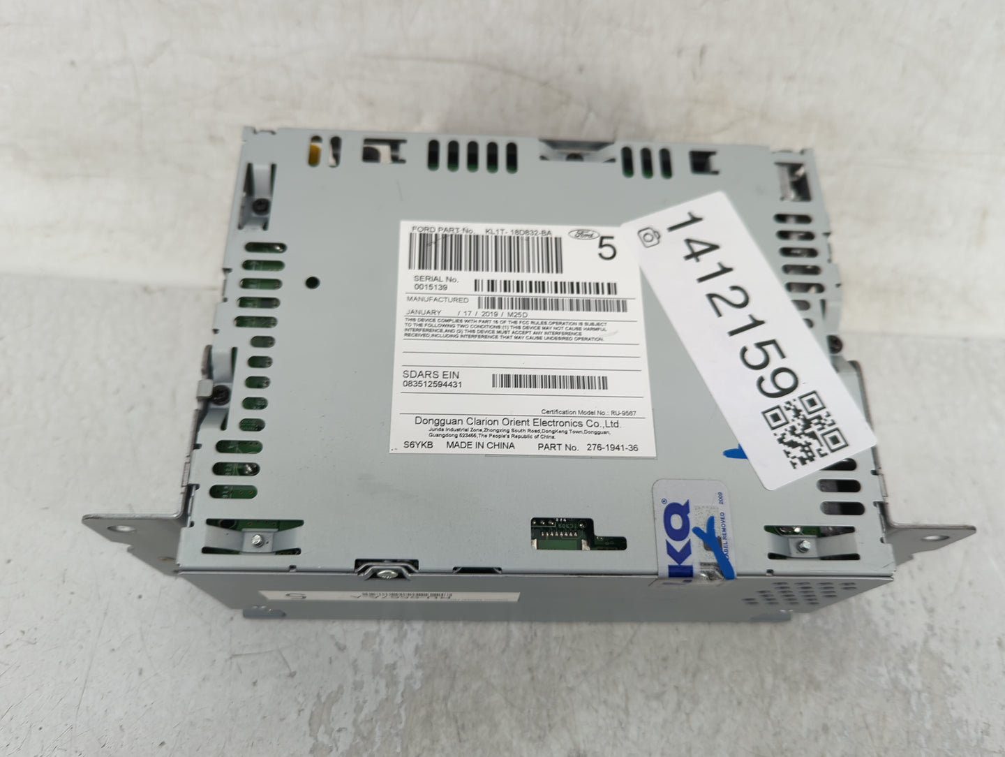 2019 Ford Expedition Radio AM FM Cd Player Receiver Replacement P/N:KL1T-18D832-BA Fits OEM Used Auto Parts - Oemusedautopar