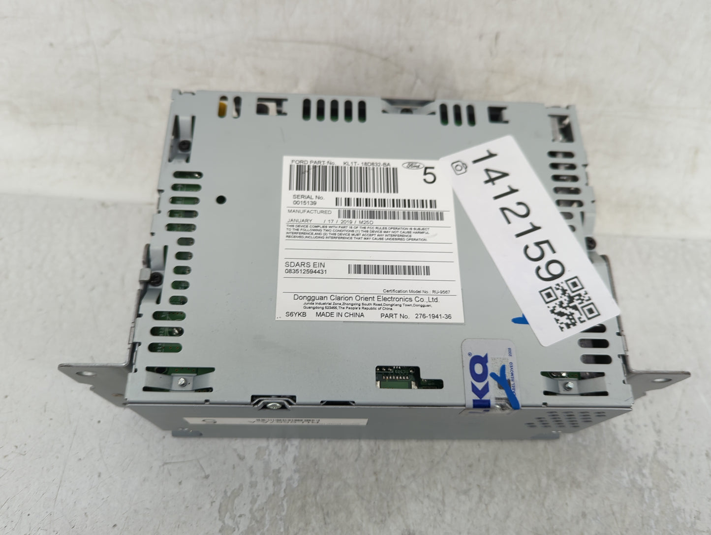 2019 Ford Expedition Radio AM FM Cd Player Receiver Replacement P/N:KL1T-18D832-BA Fits OEM Used Auto Parts - Oemusedautopar