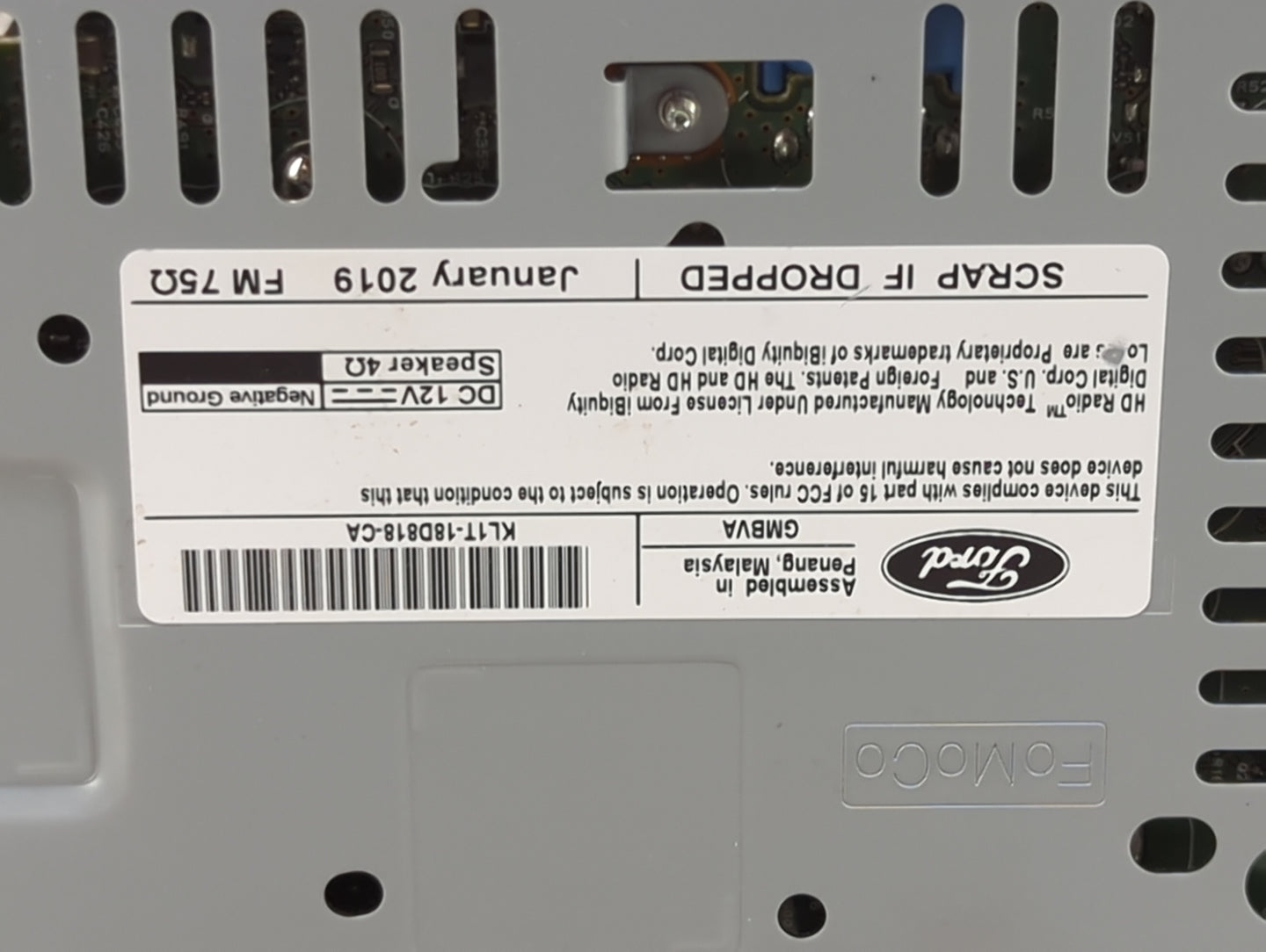 2018-2021 Ford Expedition Radio AM FM Cd Player Receiver Replacement P/N:KL1T-18D818-CA GG-HJ5GN24M Fits Fits 2018 2019 2020