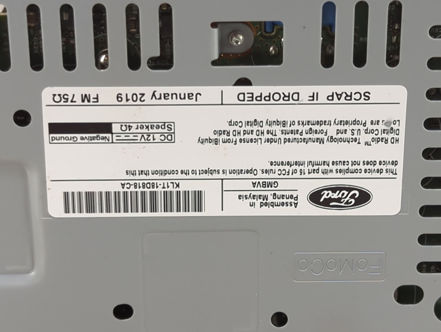2018-2021 Ford Expedition Radio AM FM Cd Player Receiver Replacement P/N:KL1T-18D818-CA GG-HJ5GN24M Fits Fits 2018 2019 2020
