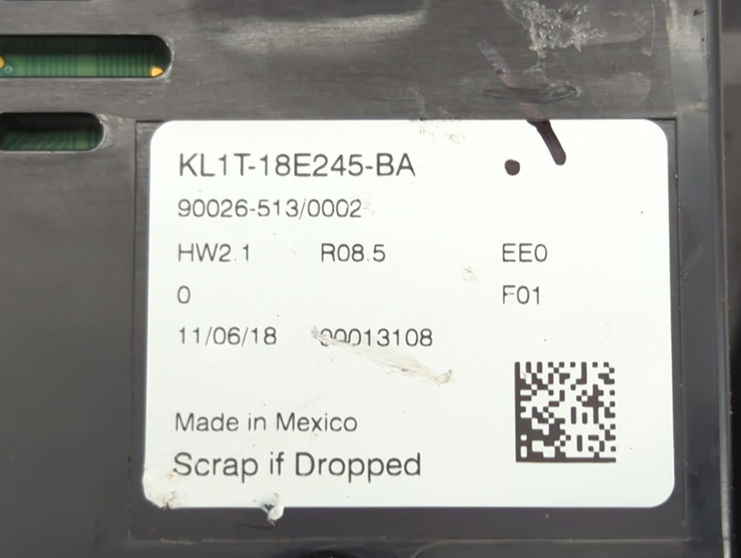 2019 Ford Expedition Climate Control Module Temperature AC/Heater Replacement P/N:KL1T-18E245-BA Fits OEM Used Auto Parts - 