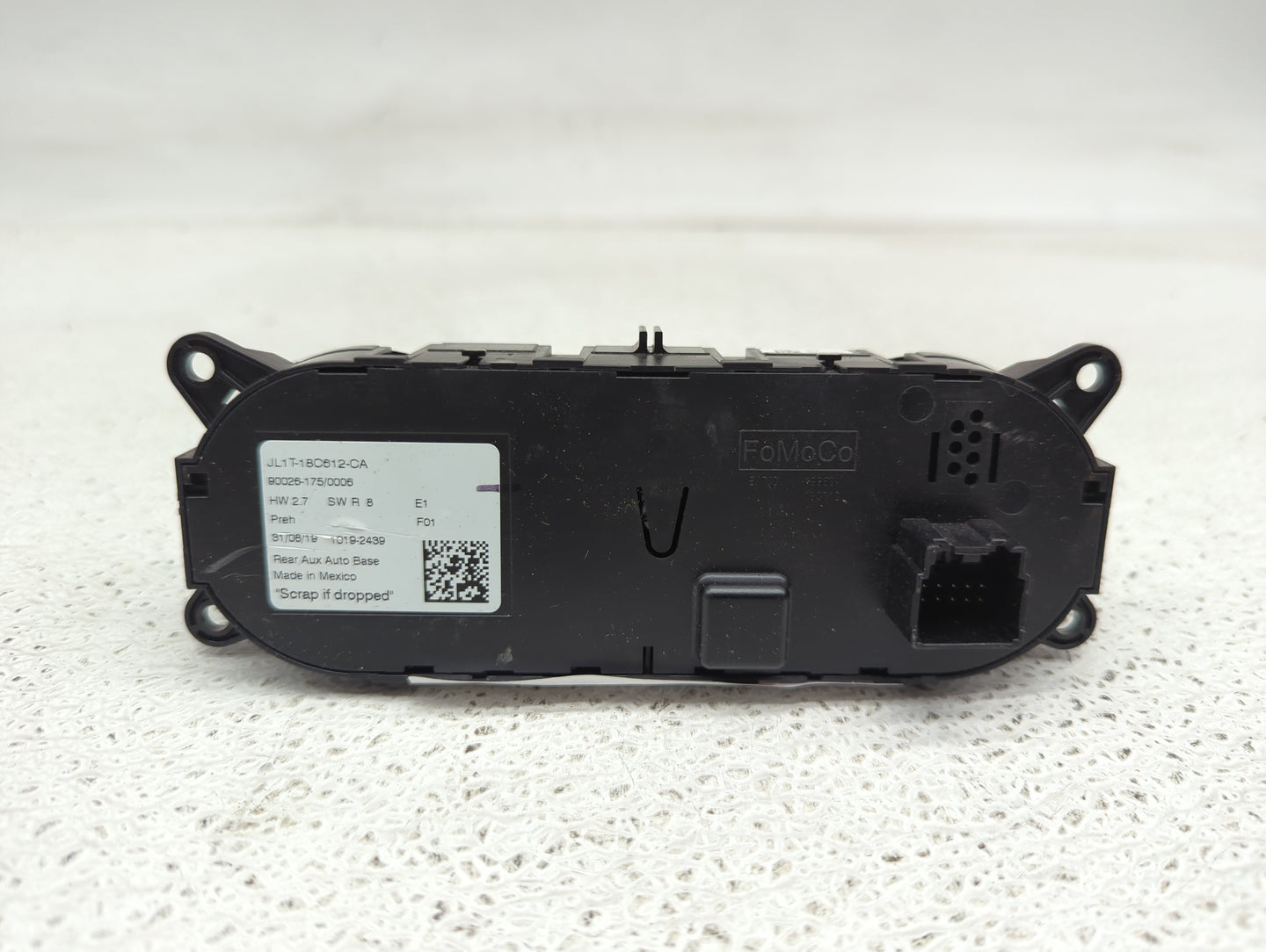 2018-2021 Ford Expedition Climate Control Module Temperature AC/Heater Replacement P/N:JL1T-18C612-CA Fits OEM Used Auto Par