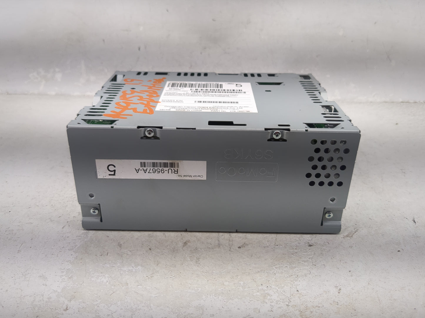 2019 Ford Expedition Radio AM FM Cd Player Receiver Replacement P/N:KL1T-18D832-BA RU-9567A-A Fits OEM Used Auto Parts - Oem