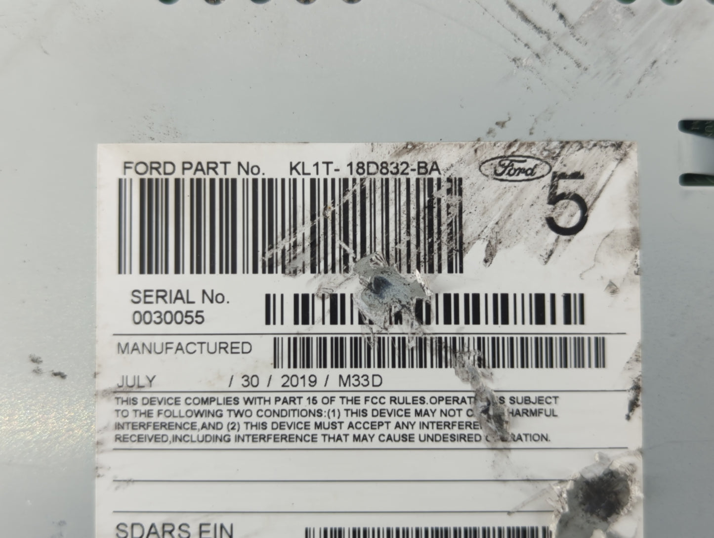 2019-2019 Ford Expedition Am Fm Cd Player Radio Receiver - Oemusedautoparts1.com