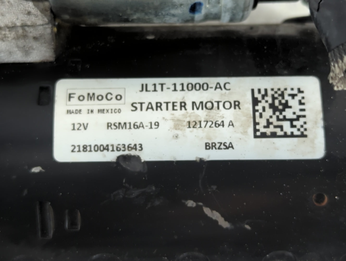 2018-2021 Ford Expedition Car Starter Motor Solenoid OEM P/N:JL1T-11000-AC Fits Fits 2018 2019 2020 2021 OEM Used Auto Parts