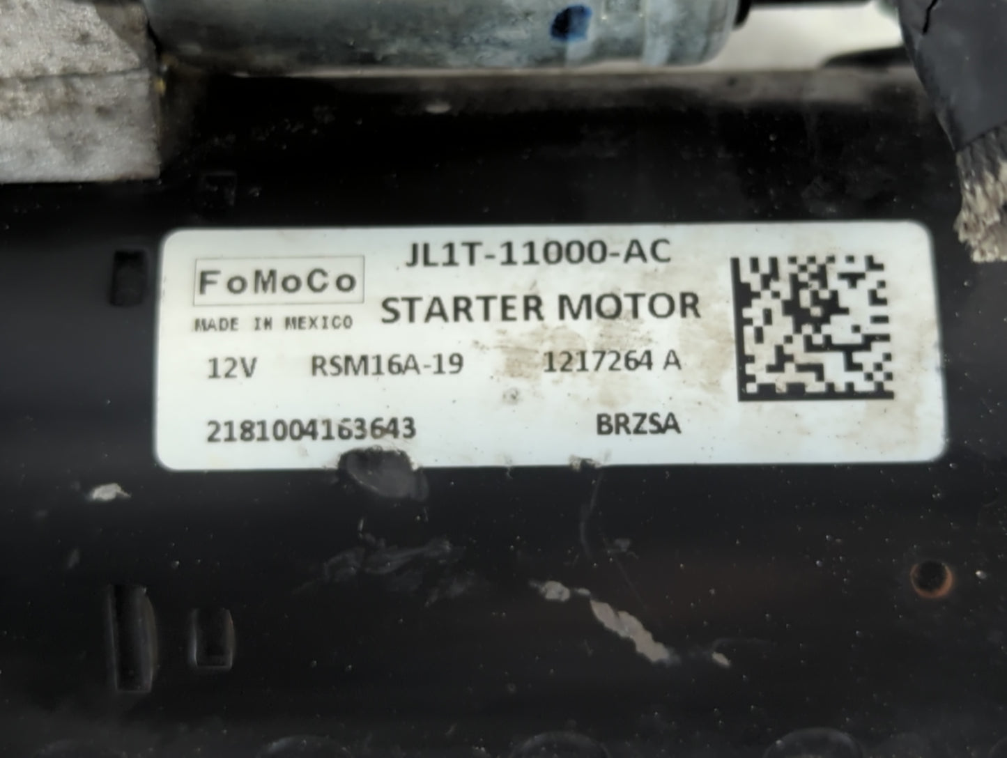 2018-2021 Ford Expedition Car Starter Motor Solenoid OEM P/N:JL1T-11000-AC Fits Fits 2018 2019 2020 2021 OEM Used Auto Parts