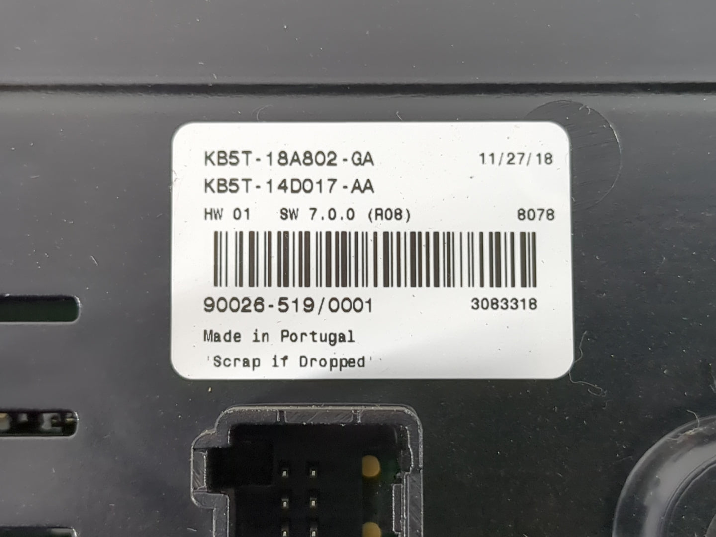 2019 Ford Explorer Radio AM FM Cd Player Receiver Replacement P/N:KB5T-14D017-AA KB5T-18A80-2-GA Fits OEM Used Auto Parts - 
