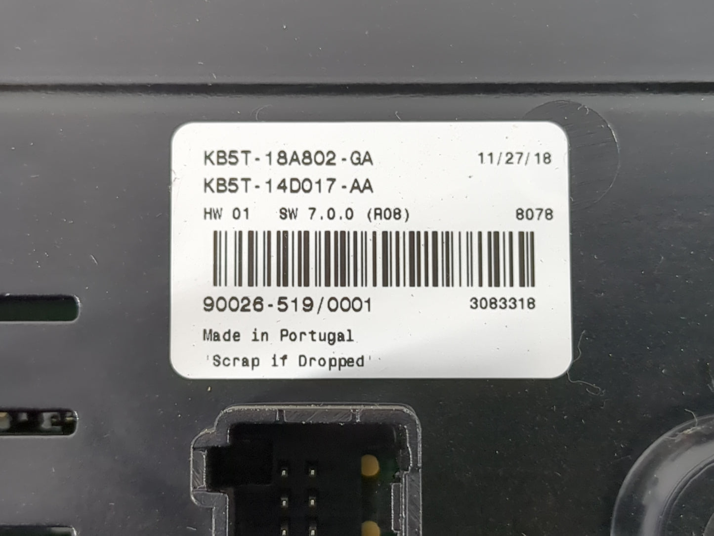 2019 Ford Explorer Radio AM FM Cd Player Receiver Replacement P/N:KB5T-14D017-AA KB5T-18A80-2-GA Fits OEM Used Auto Parts - 
