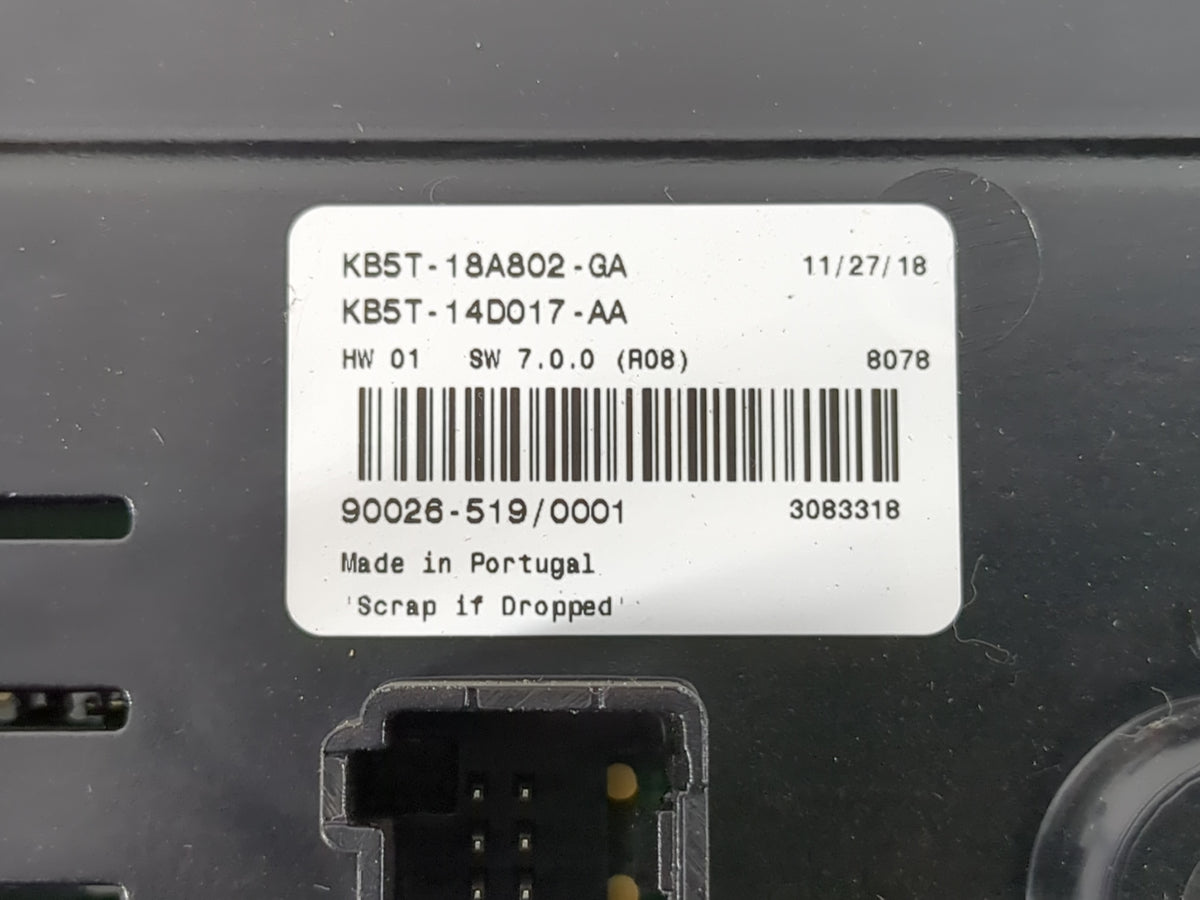 2018-2019 Ford Explorer Radio AM FM Cd Player Receiver Replacement P/N:KB5T-14D017-AA KB5T-18A80-2-GA Fits Fits 2018 2019 OE