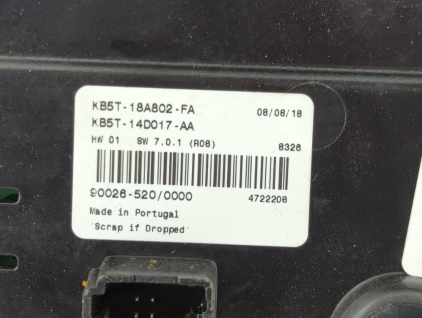 2019 Ford Explorer Radio AM FM Cd Player Receiver Replacement P/N:KB5T-18A802-FA Fits OEM Used Auto Parts - Oemusedautoparts