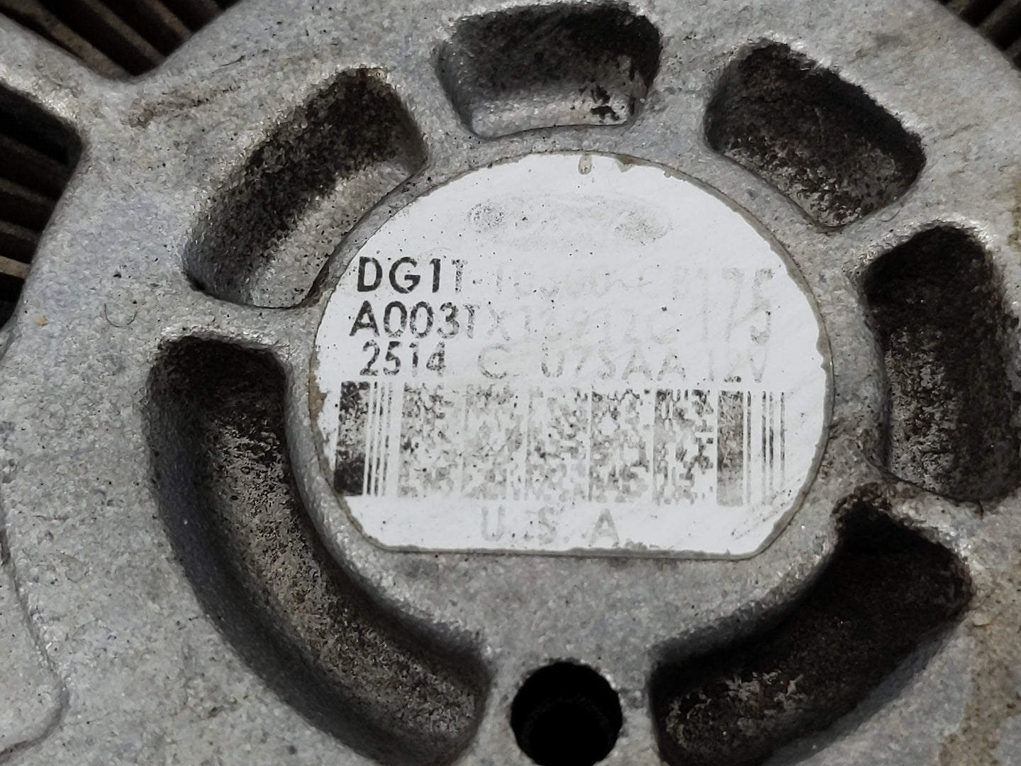 2011-2019 Ford Explorer Alternator Replacement Generator Charging Assembly Engine OEM P/N:DG1T-10300-CB Fits OEM Used Auto P