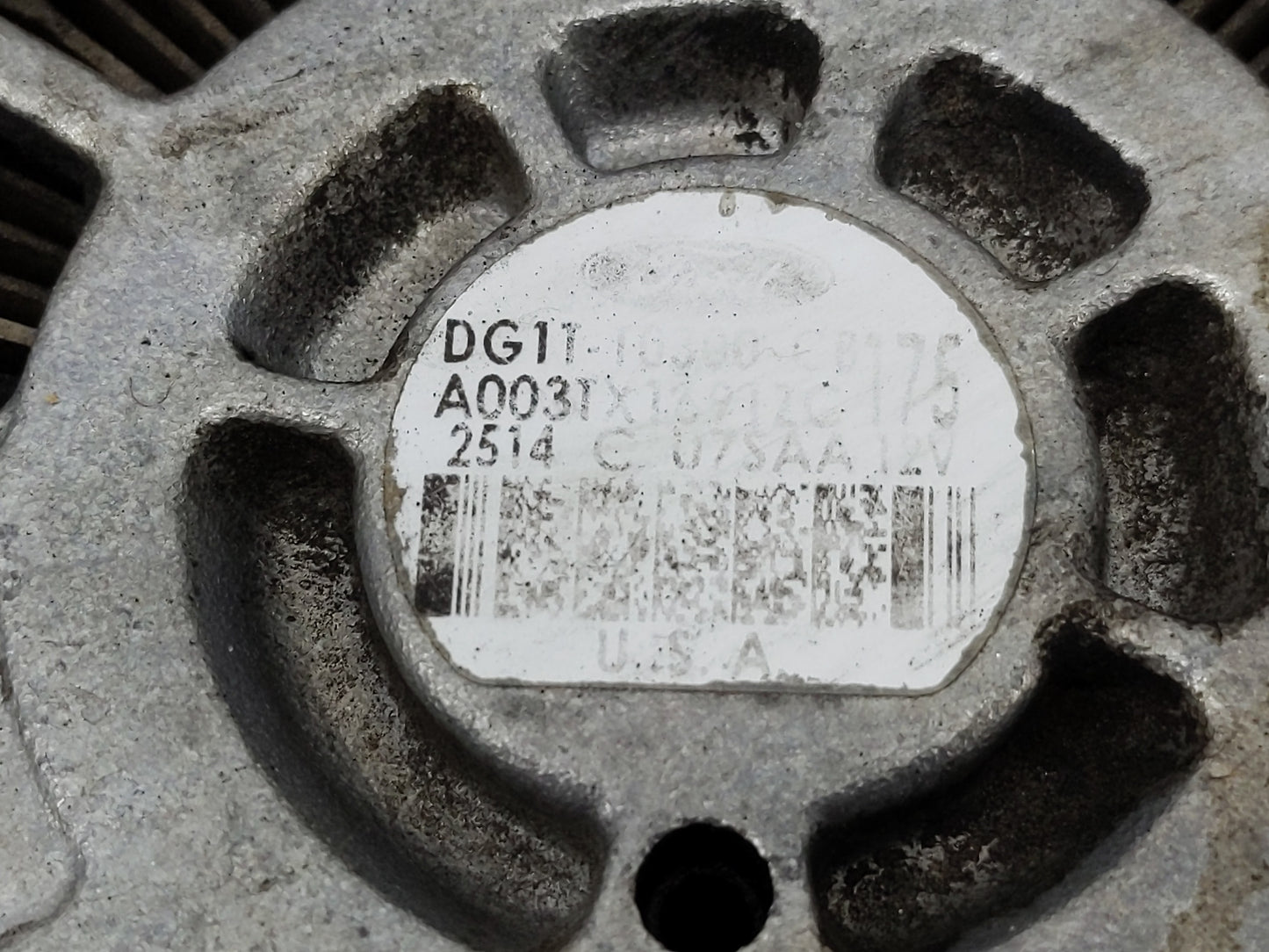 2011-2019 Ford Explorer Alternator Replacement Generator Charging Assembly Engine OEM P/N:DG1T-10300-CB Fits OEM Used Auto P