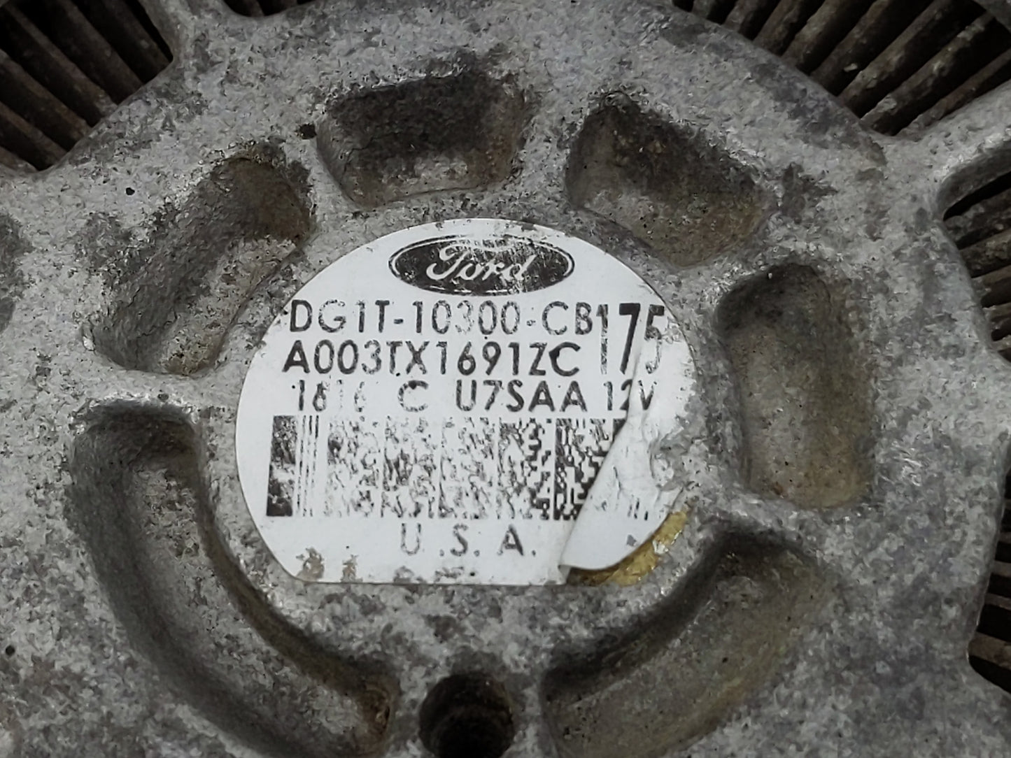 2011-2019 Ford Explorer Alternator Replacement Generator Charging Assembly Engine OEM P/N:DG1T-10300-CB Fits OEM Used Auto P