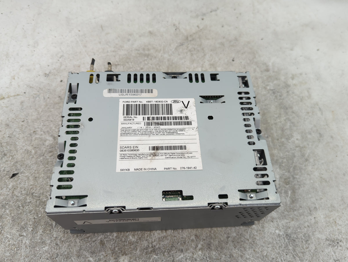 2019 Ford Explorer Radio AM FM Cd Player Receiver Replacement OEM Used Auto Parts - Oemusedautoparts1.com